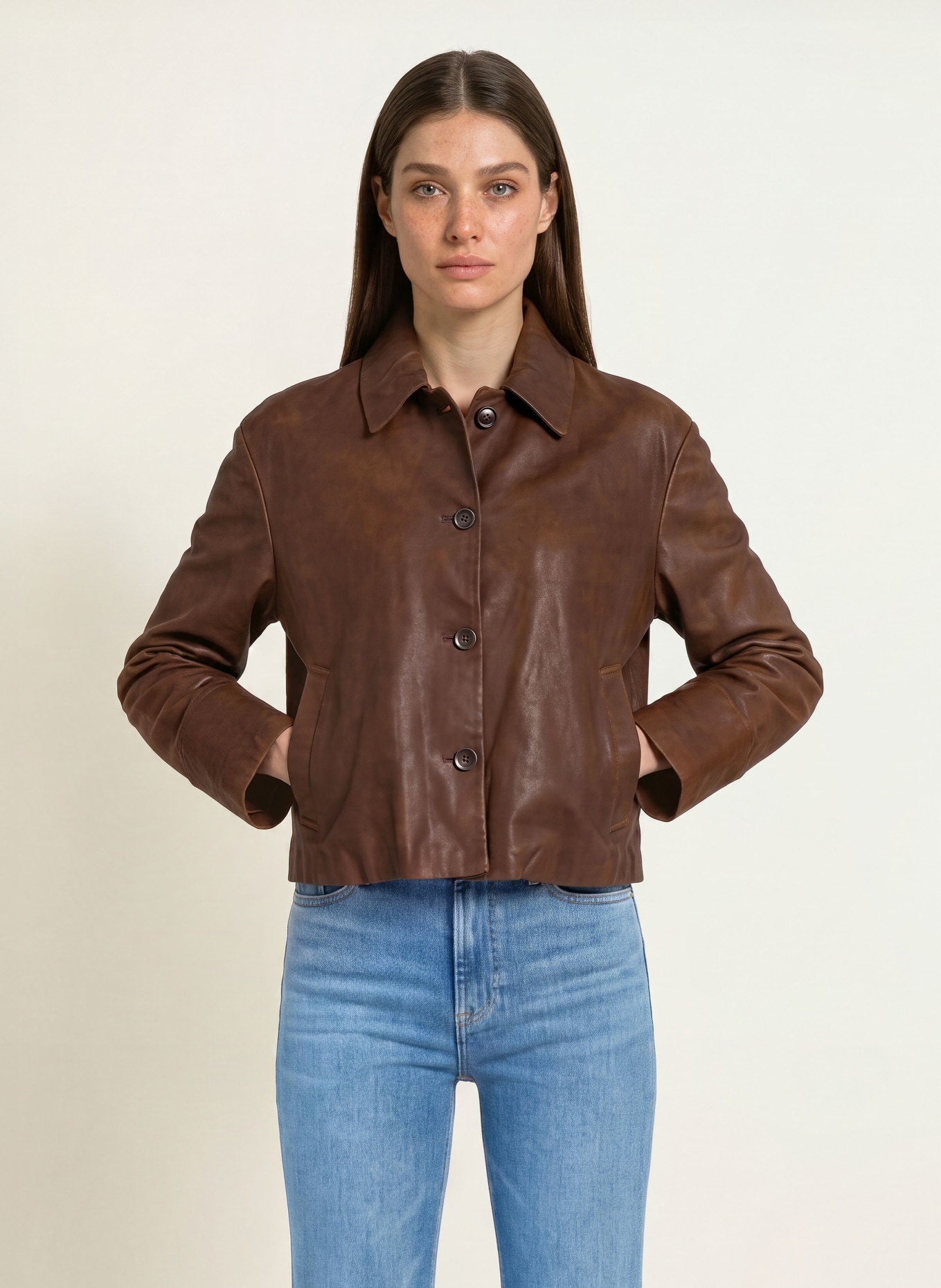 lilienfels Leder-Overjacket: DUNKELBRAUN