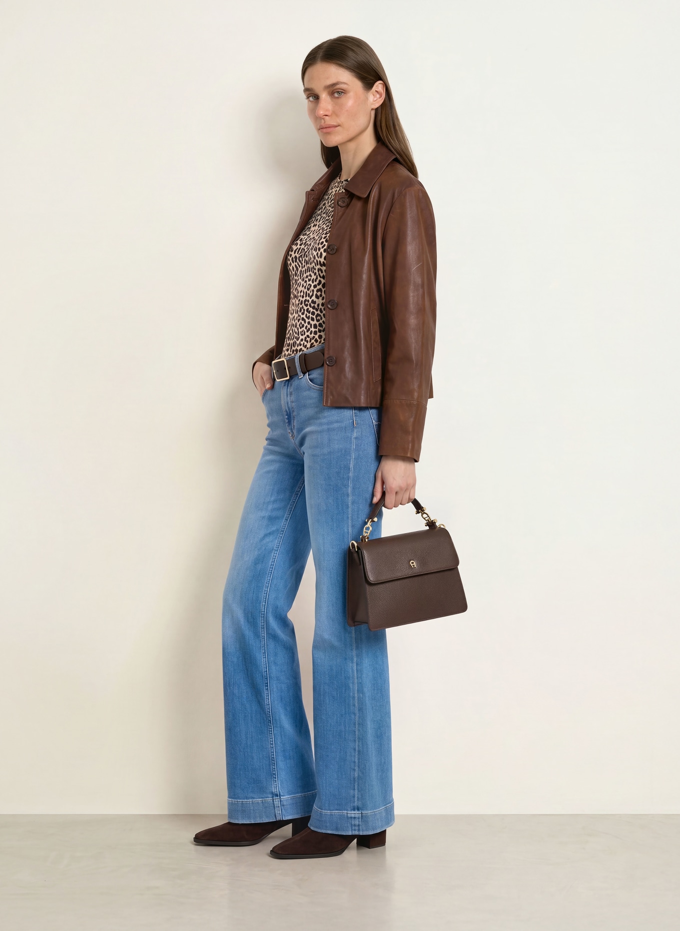 lilienfels Leder-Overjacket: DUNKELBRAUN