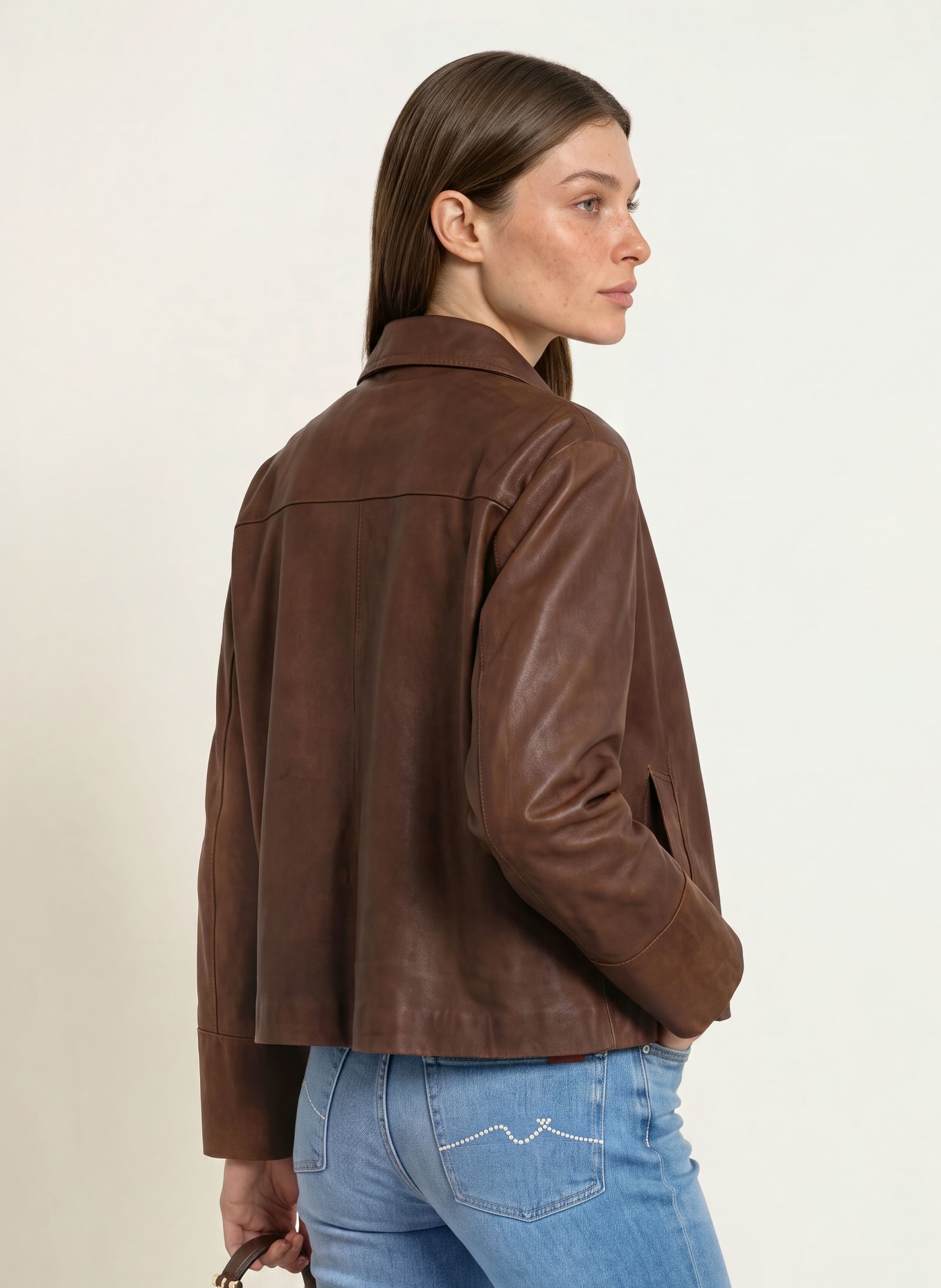 lilienfels Leder-Overjacket: DUNKELBRAUN