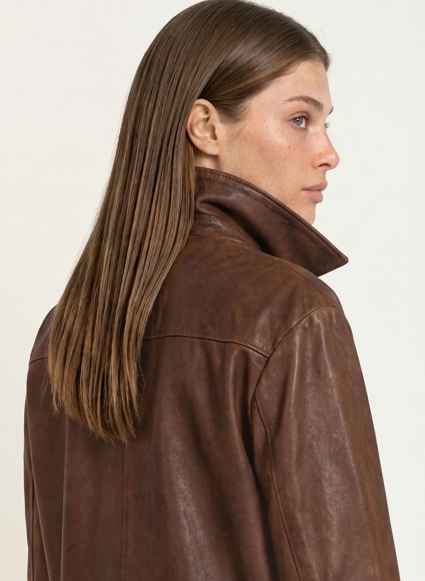 lilienfels Leder-Overjacket: DUNKELBRAUN
