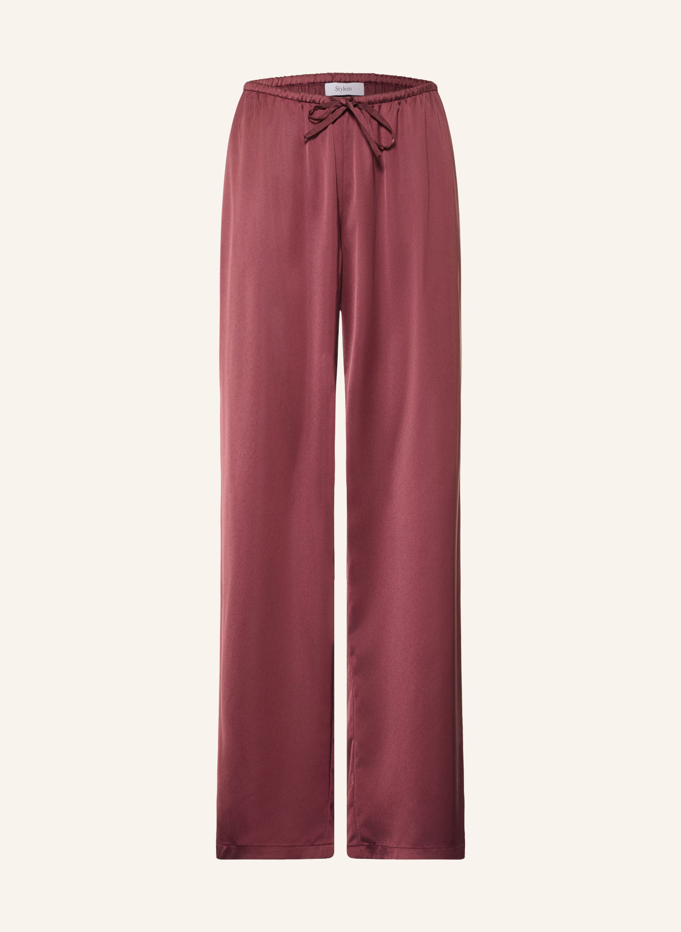 Stylein Satijnen broek MEIKE: DONKERROOD