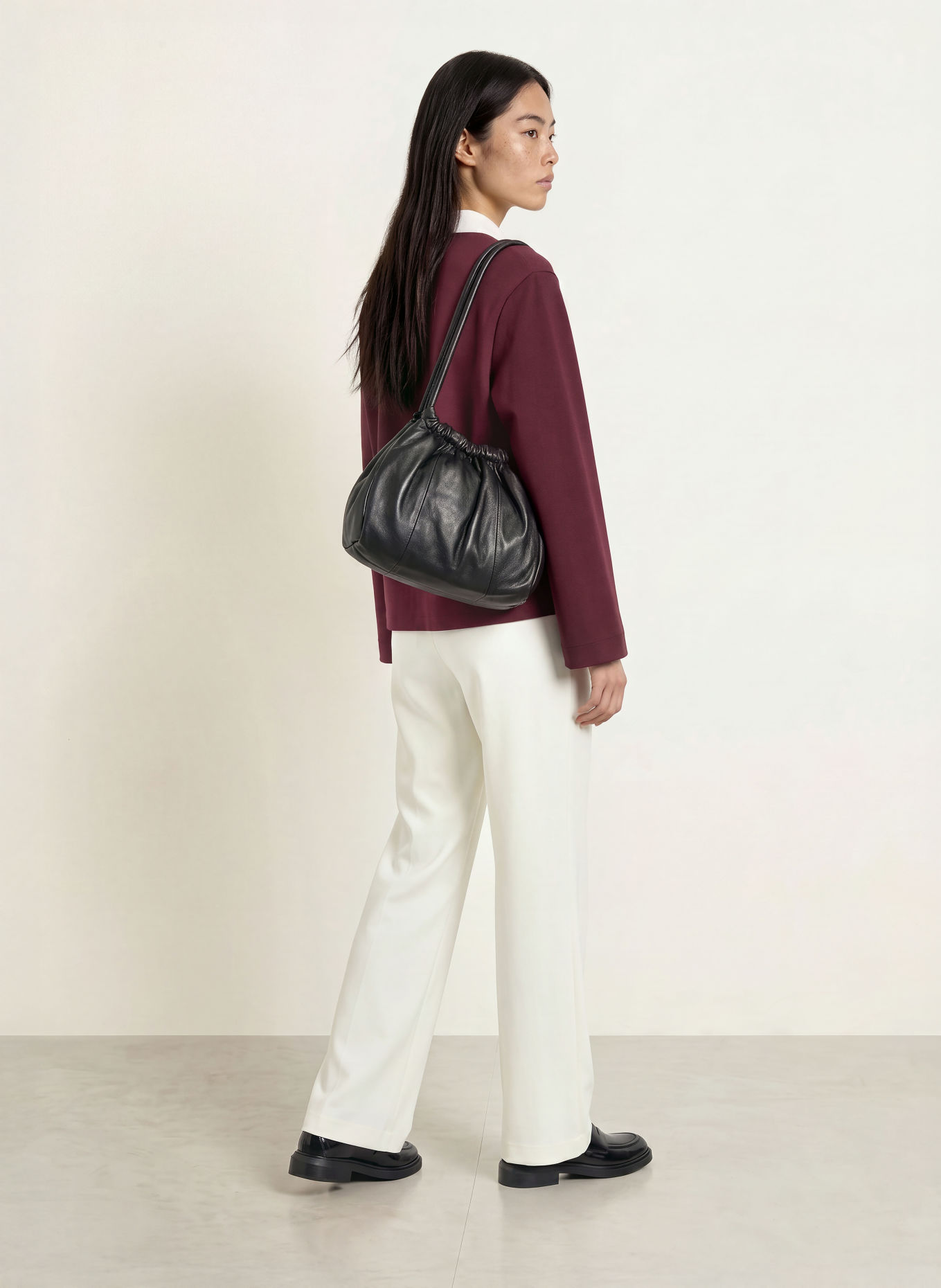 Stylein Jersey-Poloshirt JANELLE: DUNKELROT / WEISS