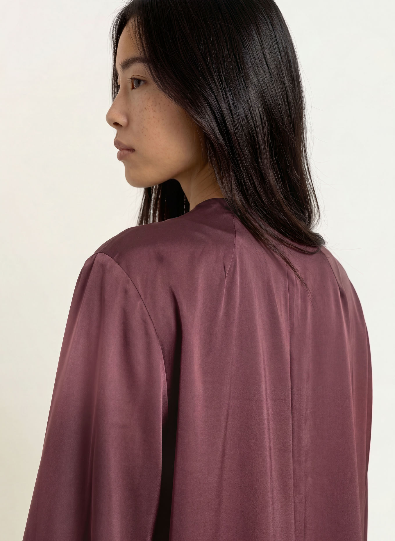 Stylein Satinbluse MARBY: DUNKELROT