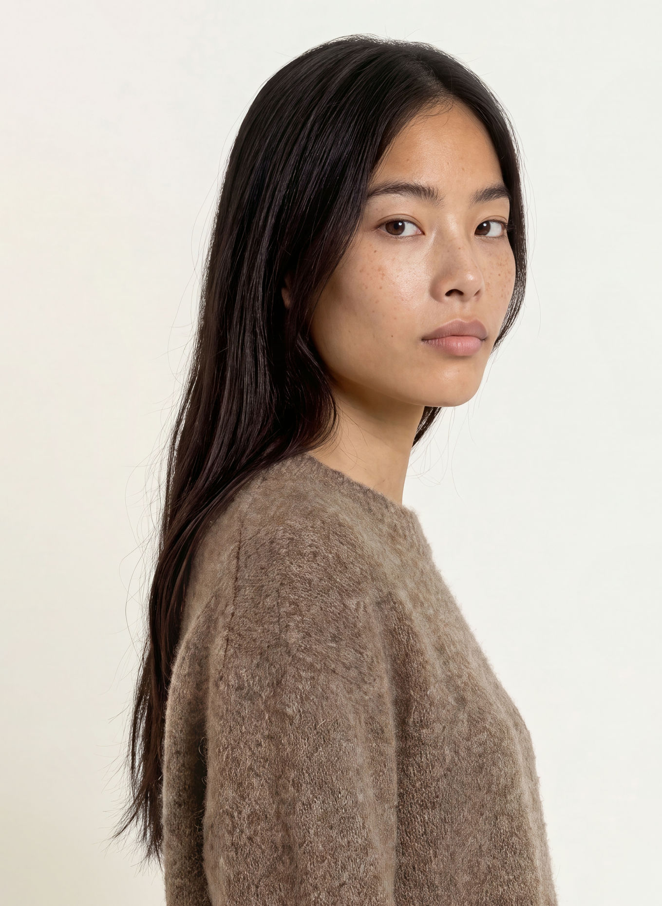 Stylein Pull NICLAS en mohair: MARRON