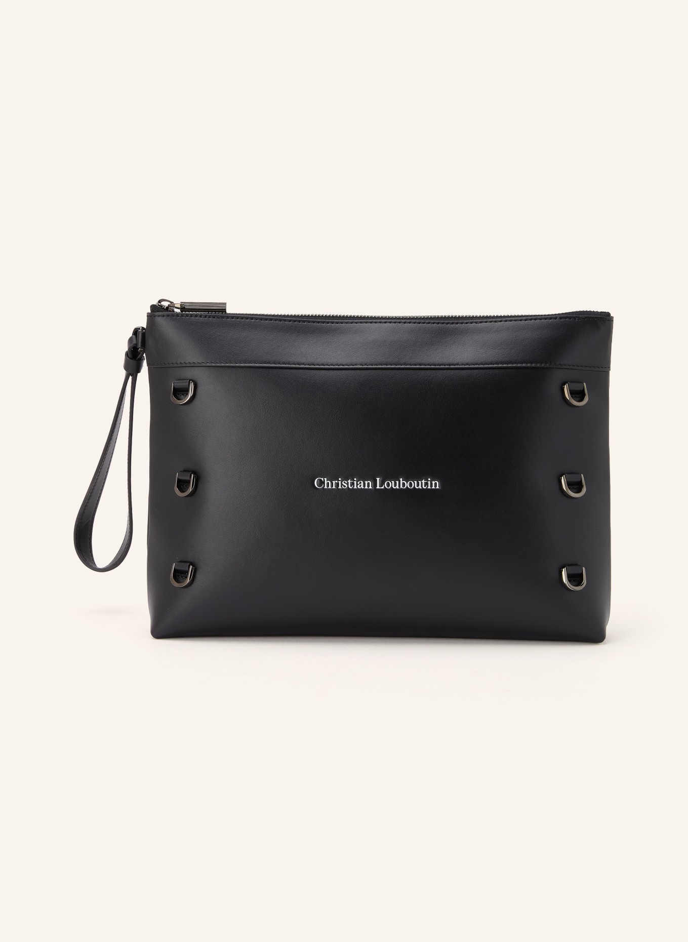 Christian Louboutin Pochette KOSMICA: NOIR / PLATINE