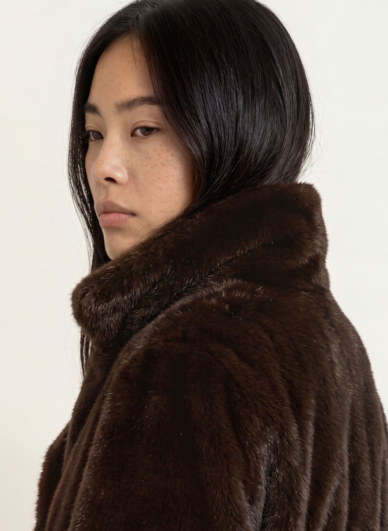 Stylein Kunstfell-Jacke HILANI: DUNKELBRAUN