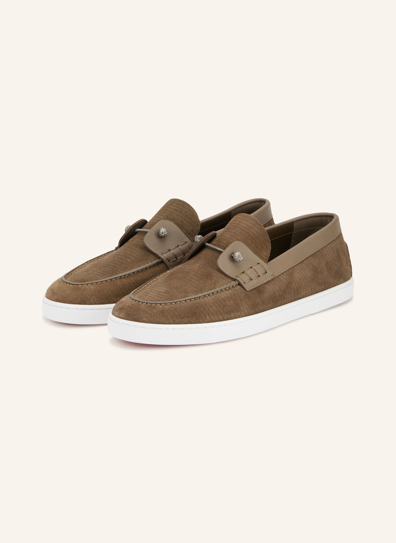 Christian Louboutin CHAMBELIBOAT Loafers: BROWN