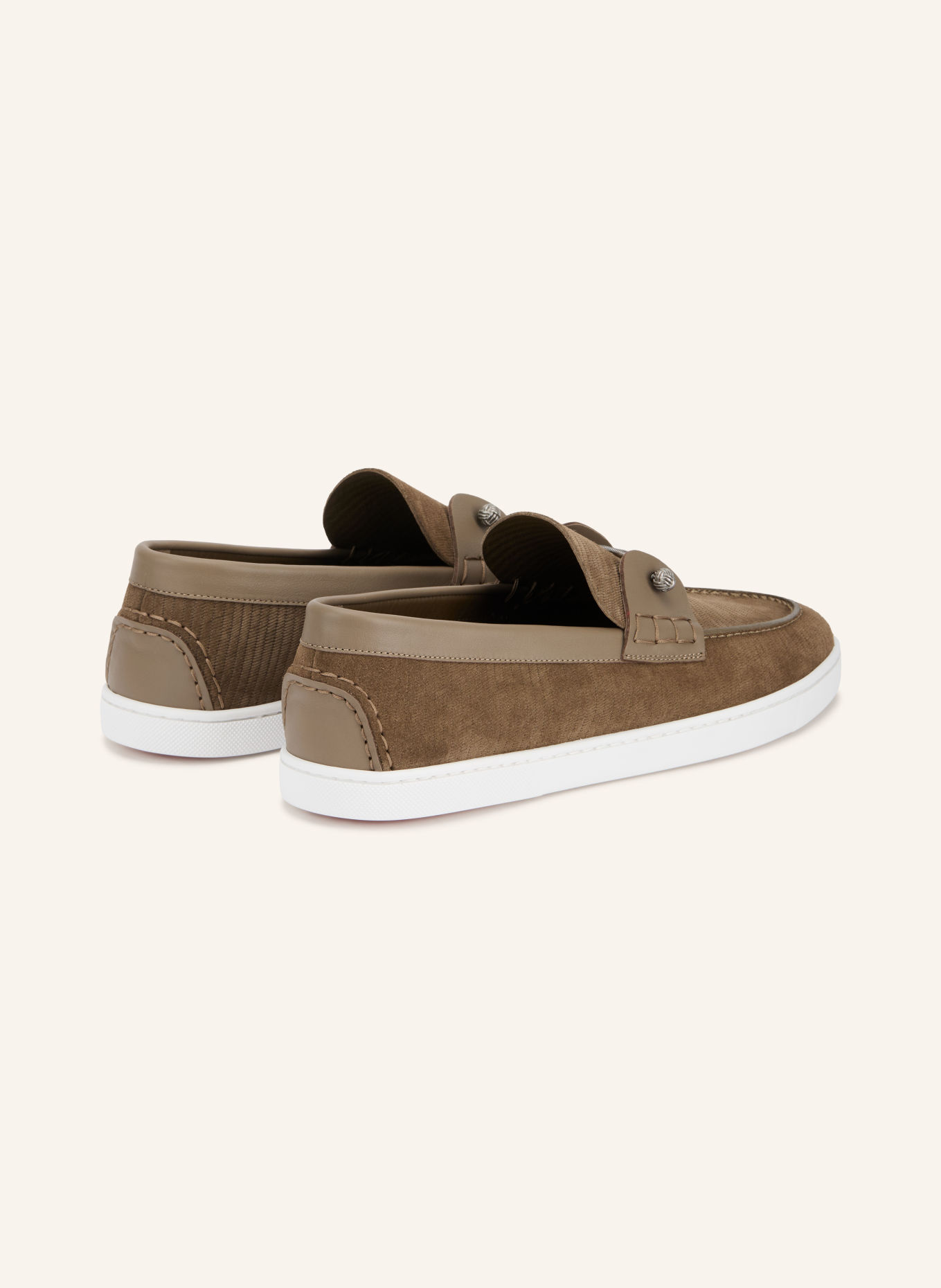 Christian Louboutin CHAMBELIBOAT Loafers: BROWN