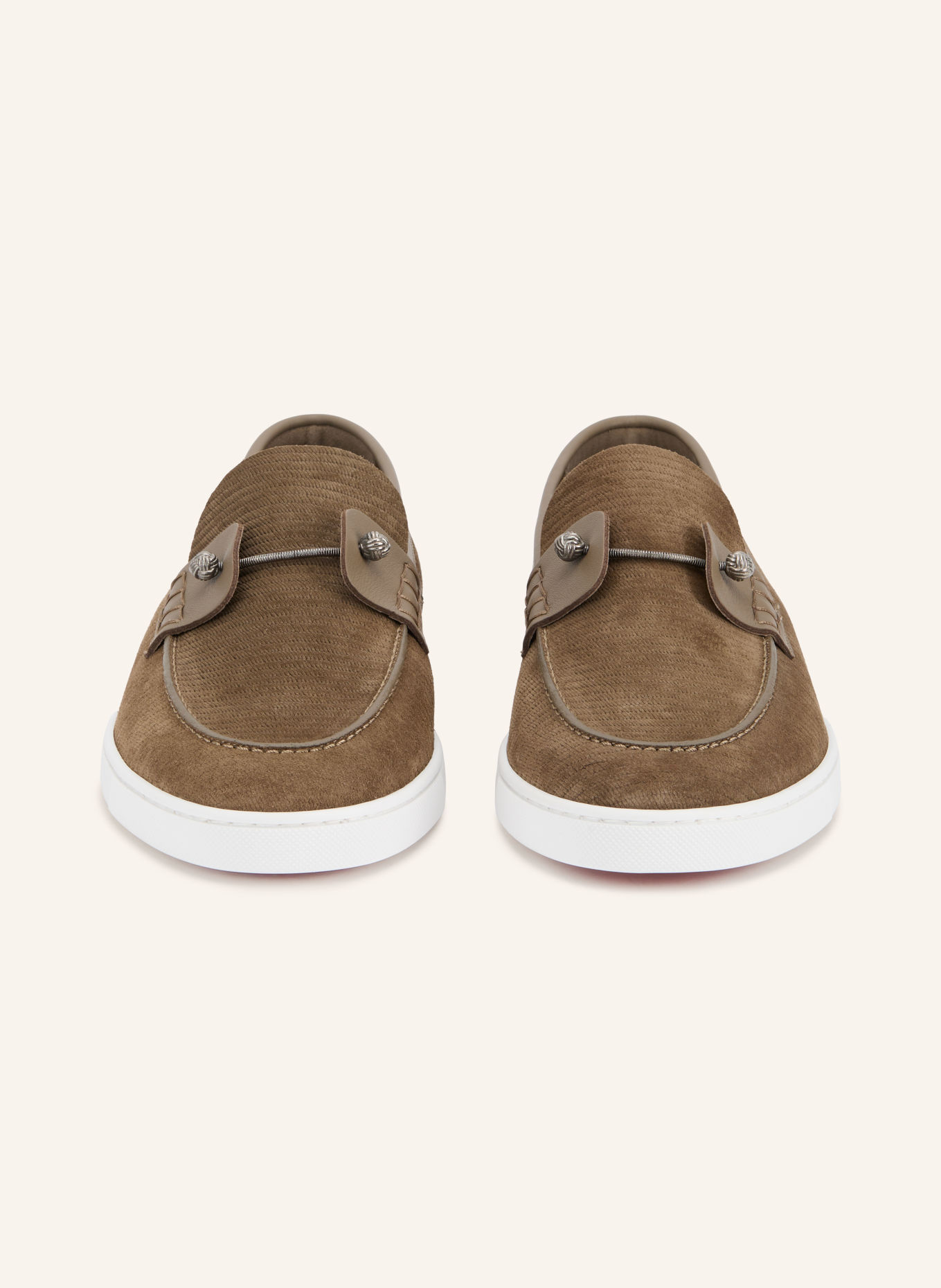 Christian Louboutin CHAMBELIBOAT Loafers: BROWN