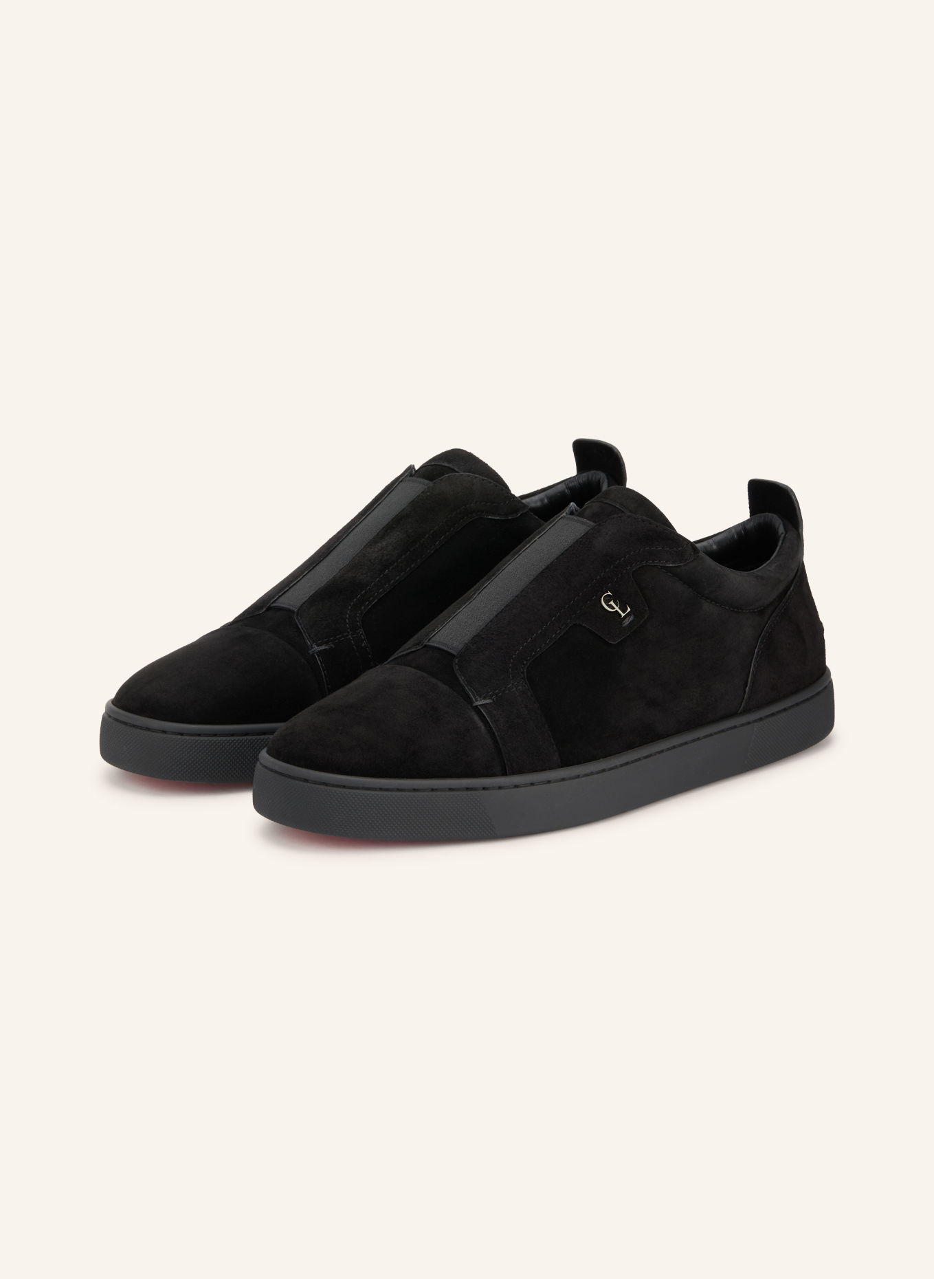 Christian Louboutin ST LOUIS Slip-on sneakers: BLACK