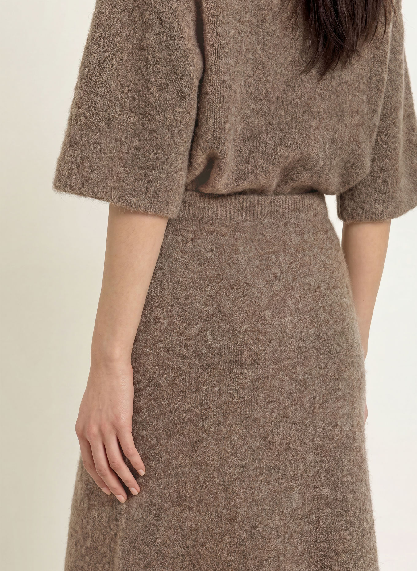 Stylein Gebreide rok NANIE: TAUPE