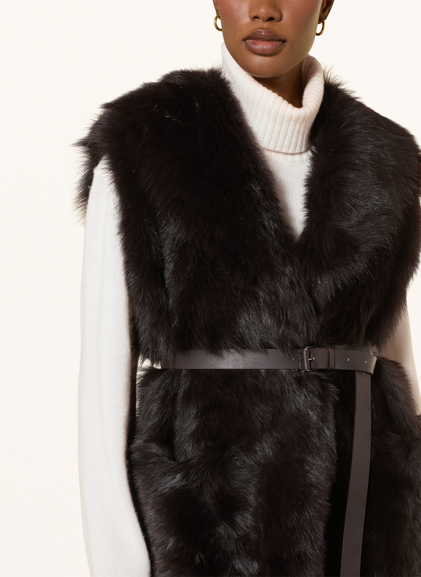 manzoni 24 Veste sans manches: MARRON FONCÉ