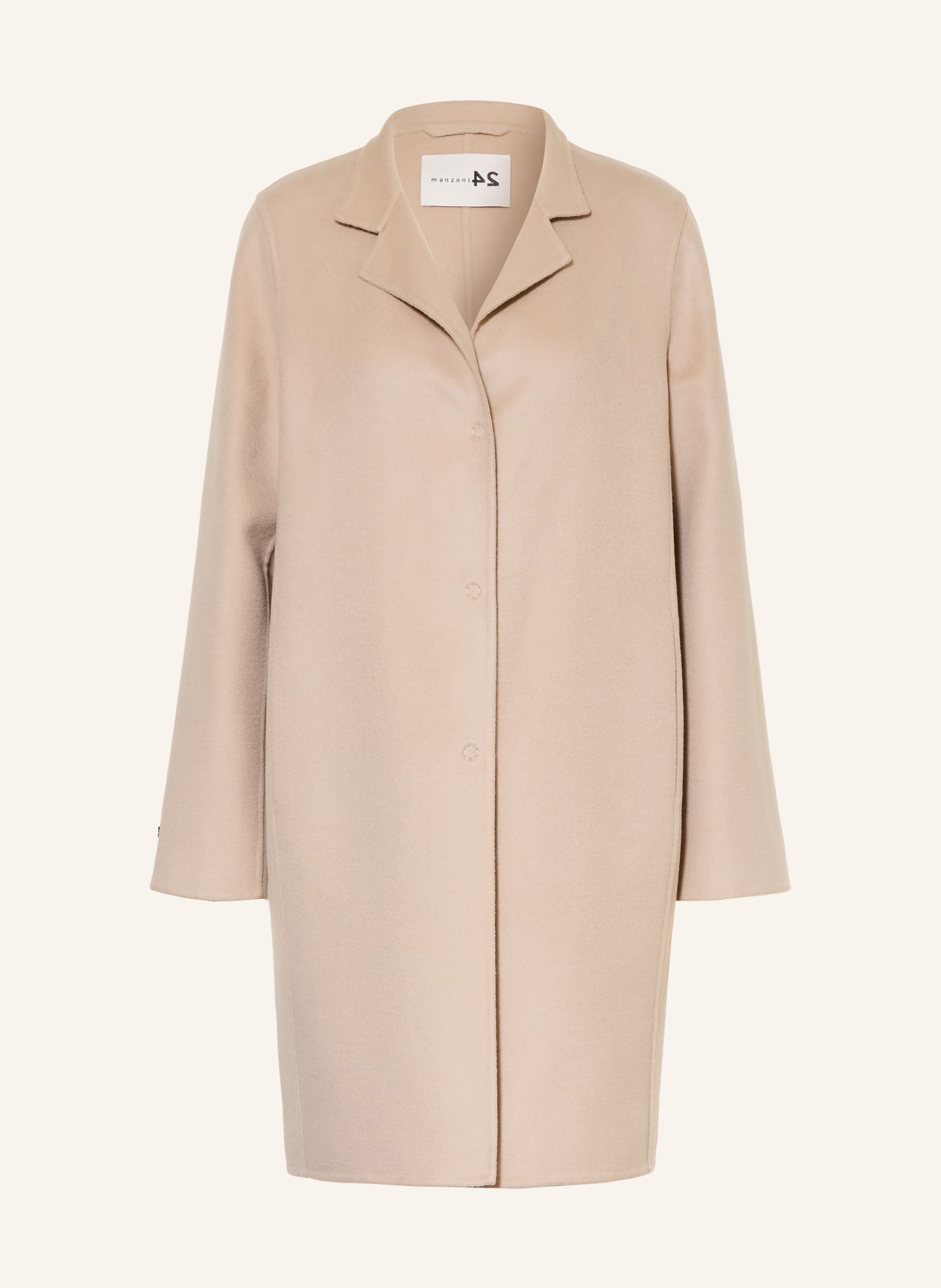 manzoni 24 Ullkappa med kashmir: BEIGE