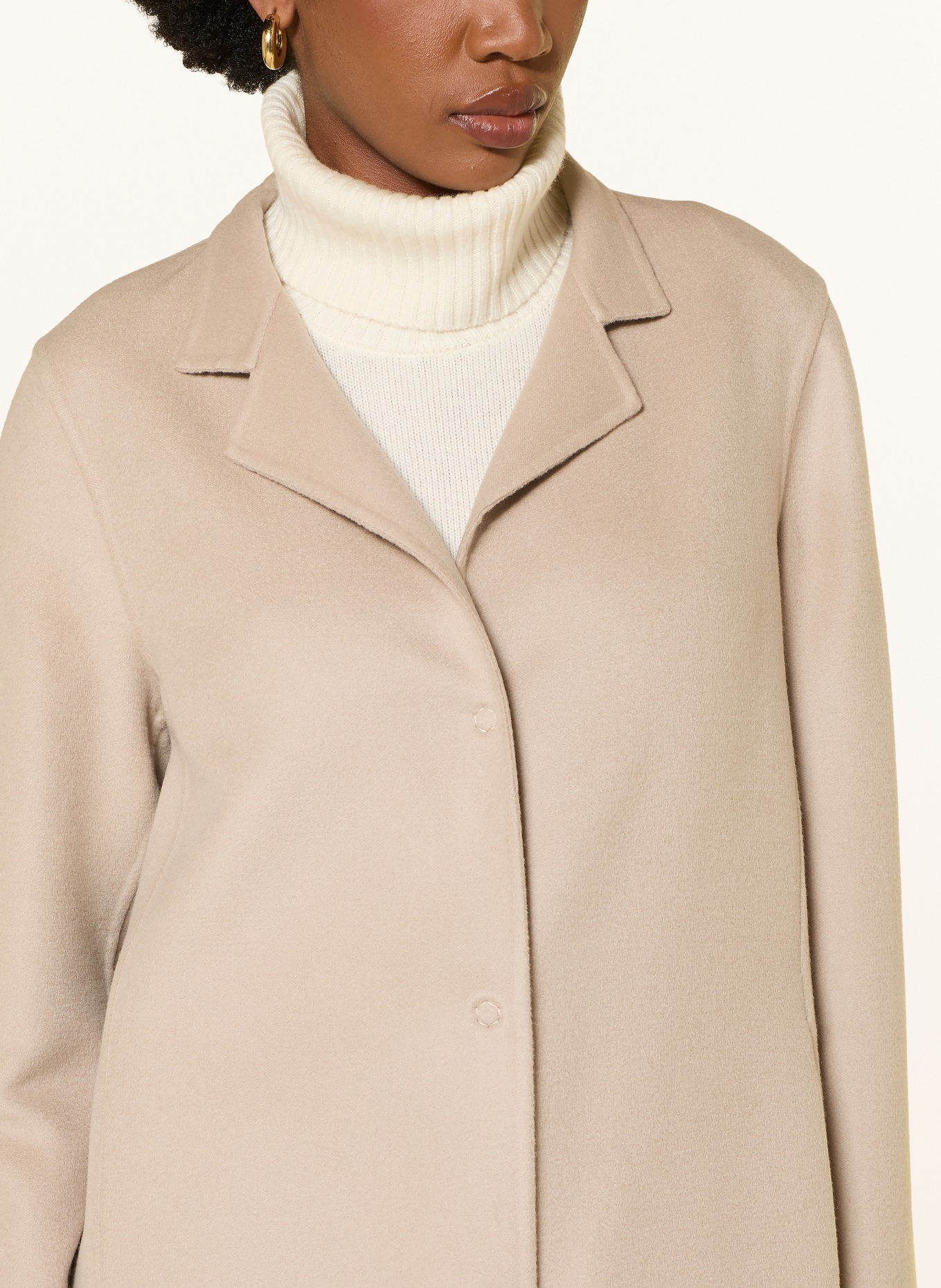 manzoni 24 Ullkappa med kashmir: BEIGE