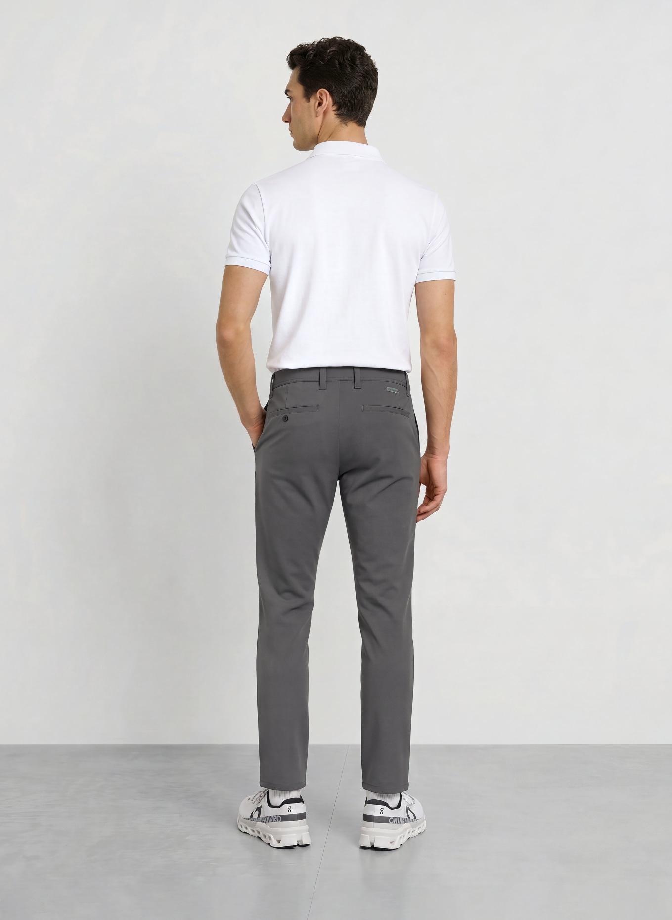 ALBERTO Pantalon de golf ROOKIE coupe classique: GRIS FONCÉ