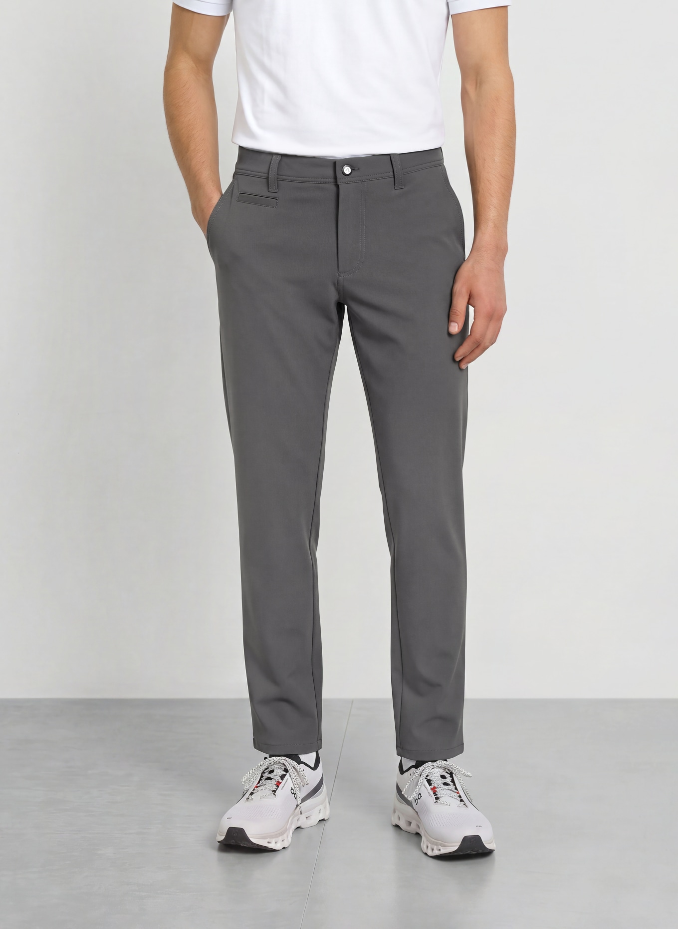 ALBERTO Pantalon de golf ROOKIE coupe classique: GRIS FONCÉ