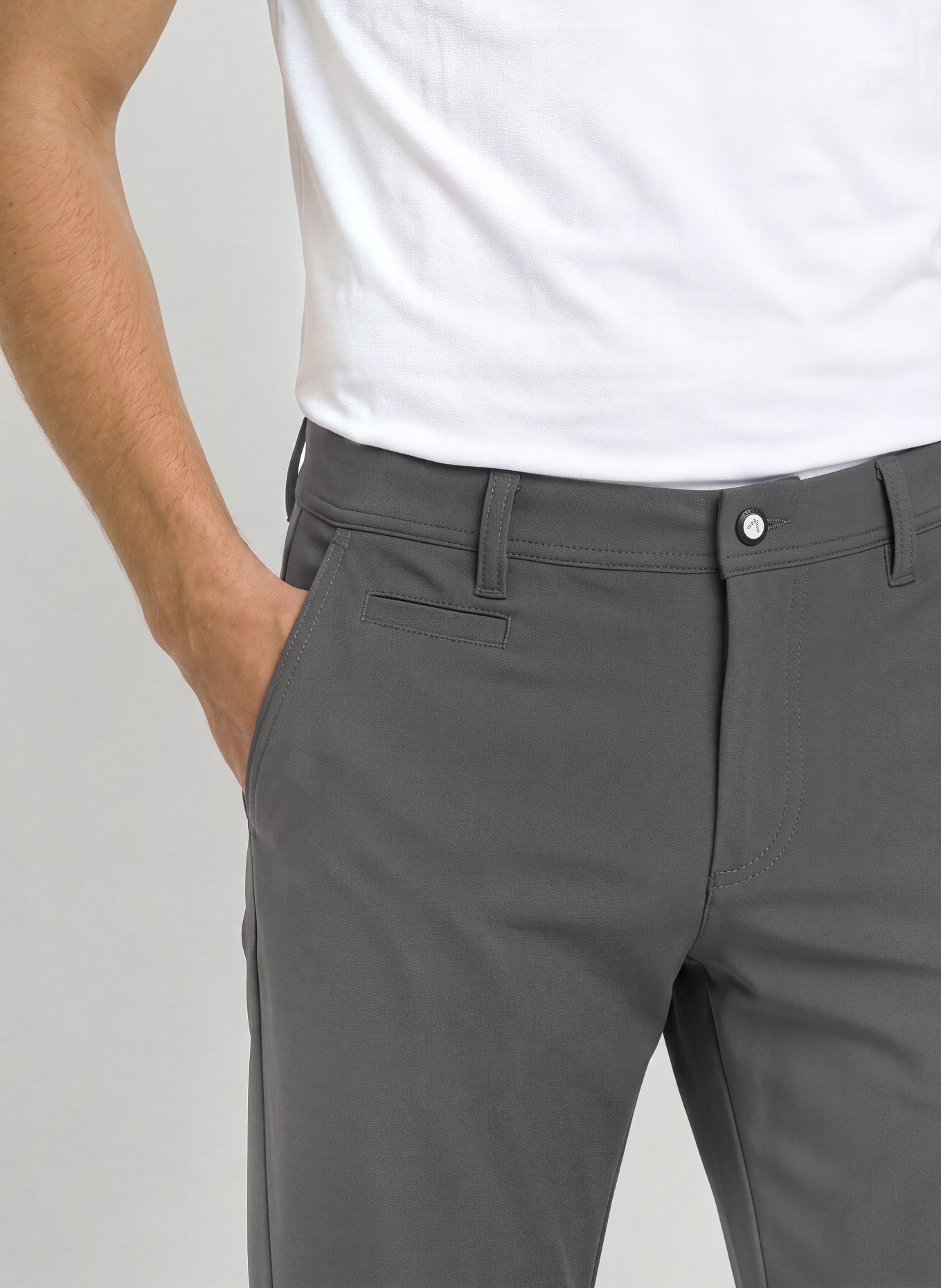 ALBERTO Pantalon de golf ROOKIE coupe classique: GRIS FONCÉ