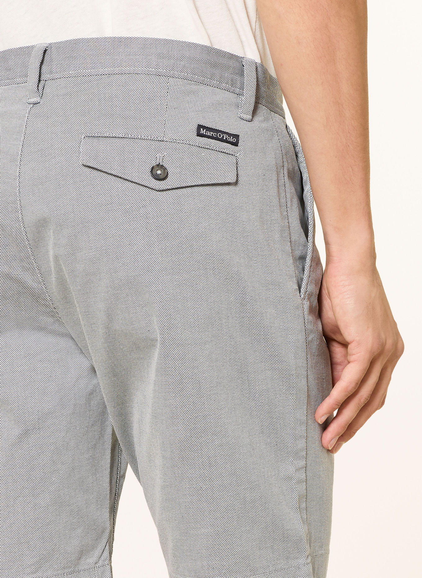 Marc O'Polo Chinoshorts: MÖRKBLÅ / VIT