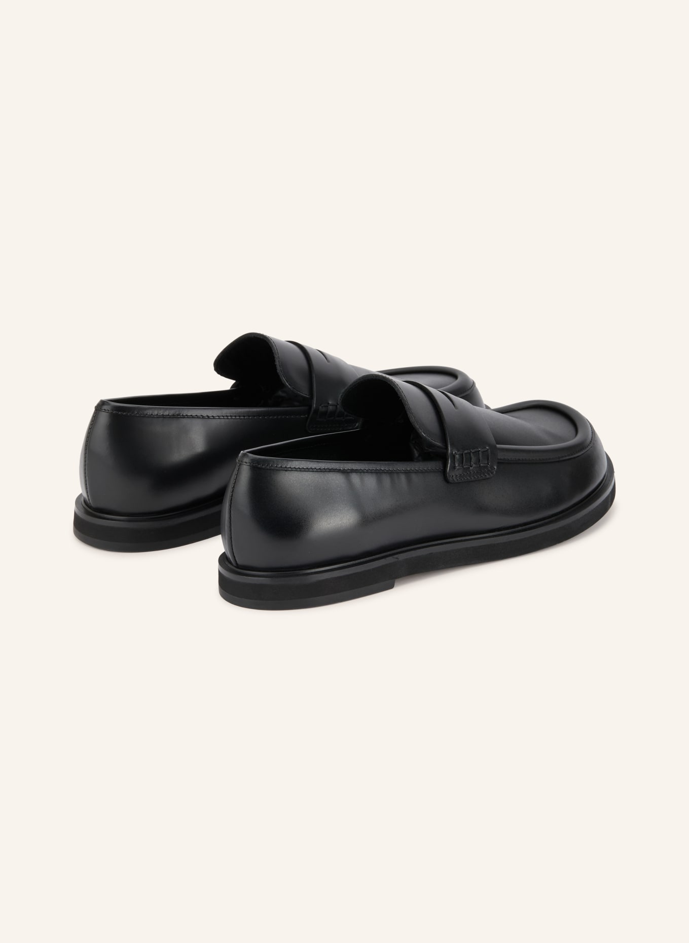 THEA MIKA OLA Penny loafer: BLACK