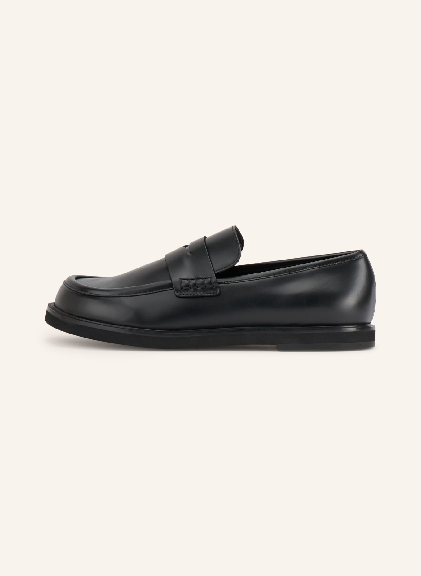 THEA MIKA OLA Penny loafer: BLACK