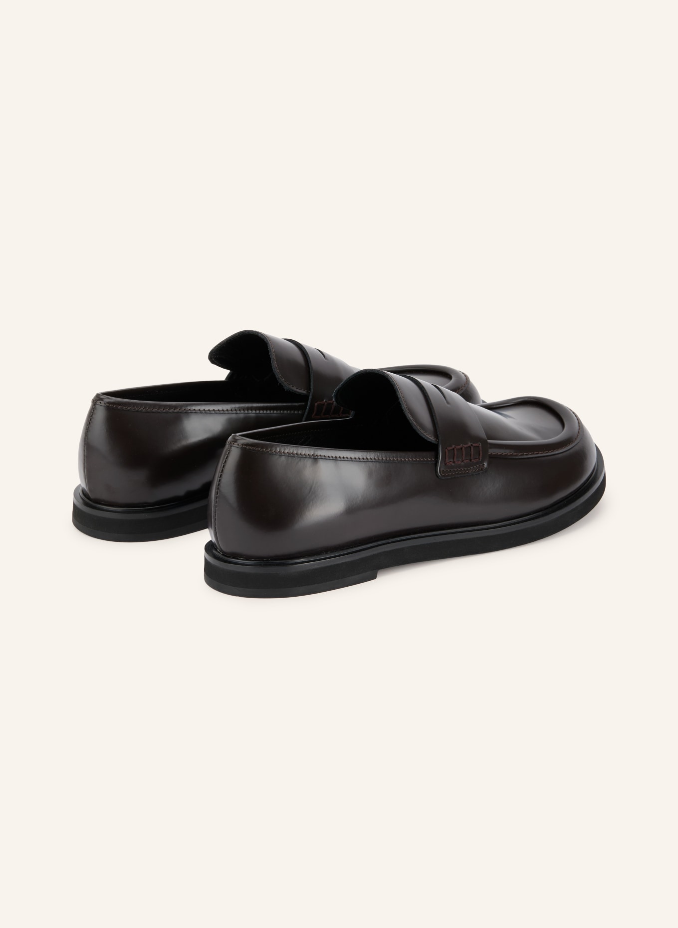 THEA MIKA OLA Penny loafer: DARK BROWN
