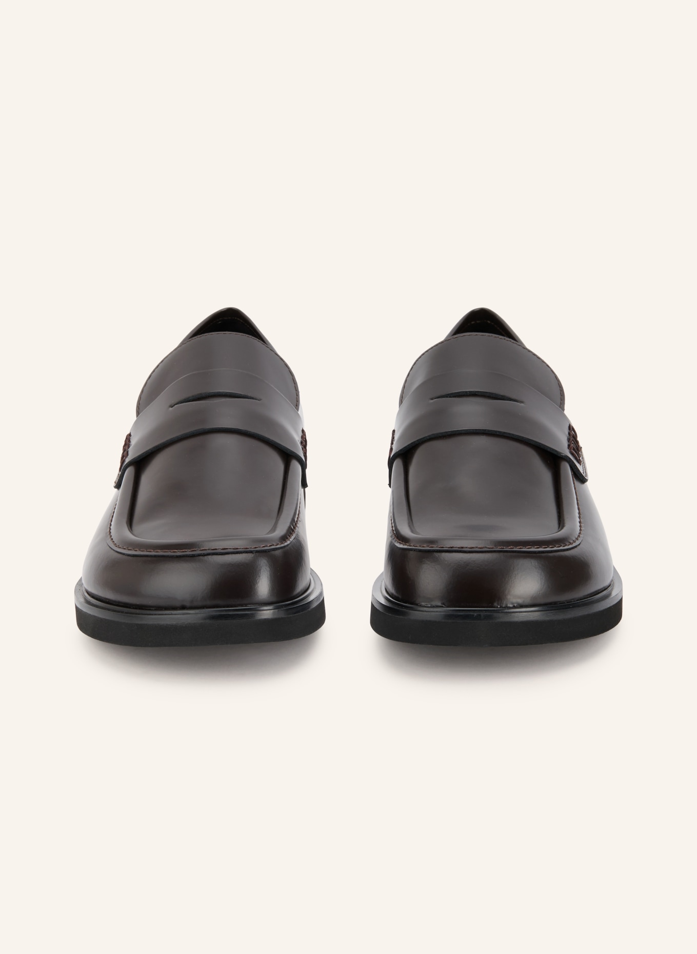 THEA MIKA OLA Penny loafer: DARK BROWN