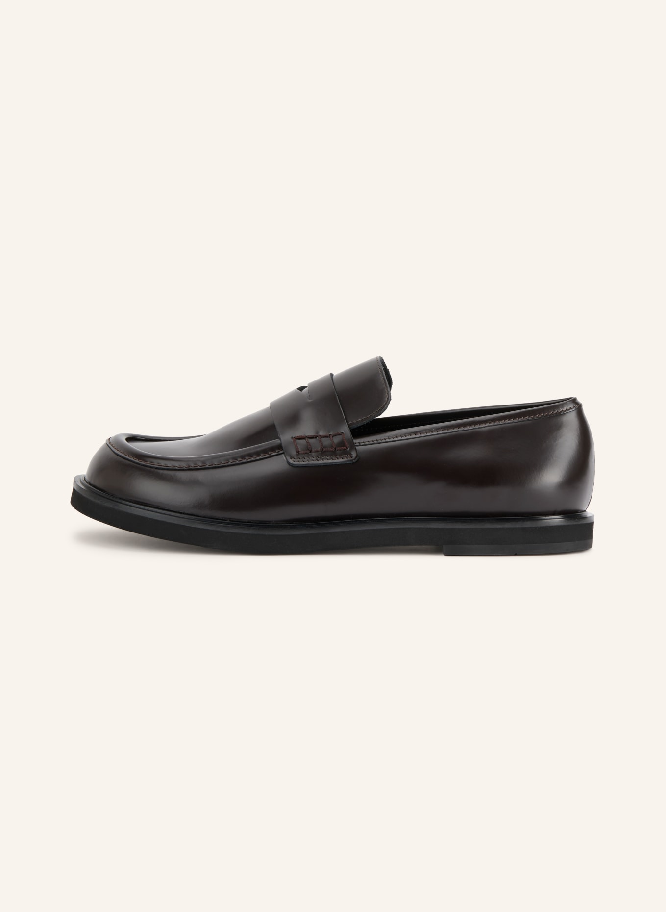 THEA MIKA OLA Penny loafer: DARK BROWN