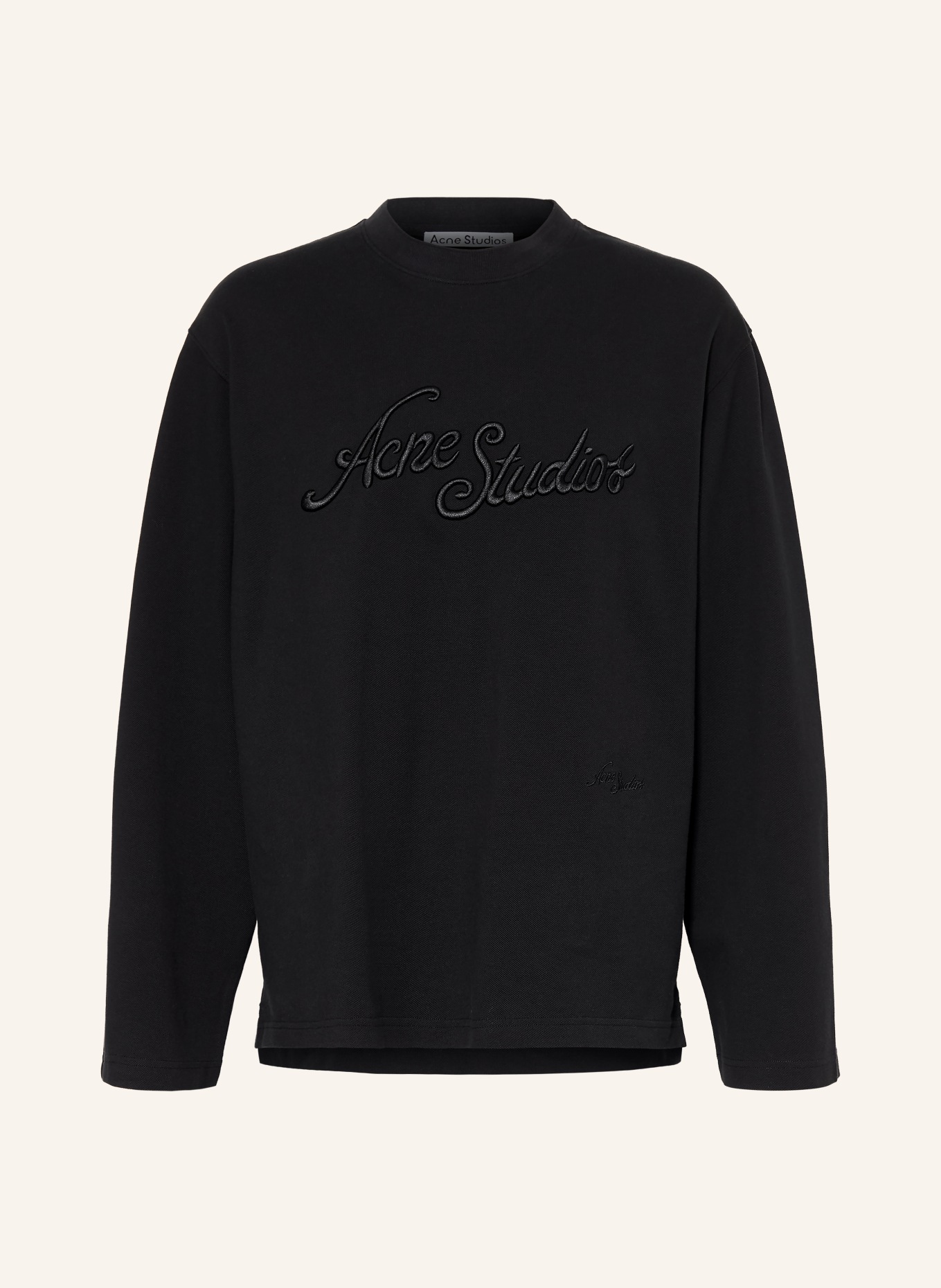 Acne Studios Koszulka z długim rękawem: CZARNY