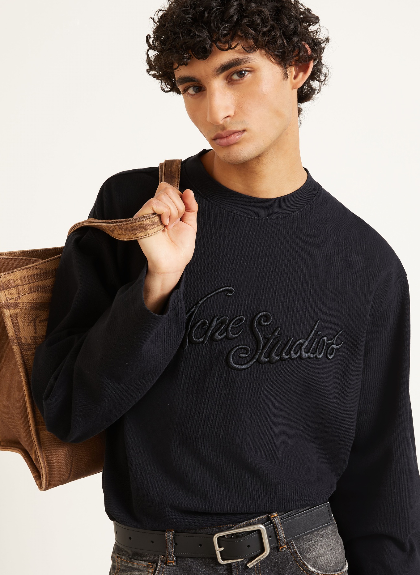 Acne Studios Koszulka z długim rękawem: CZARNY