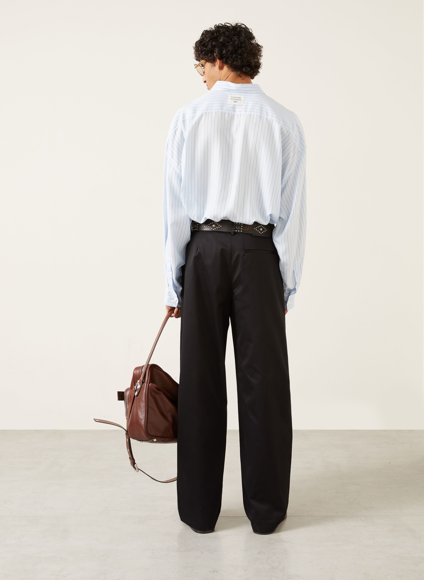 Acne Studios Broek met normale pasvorm: ZWART