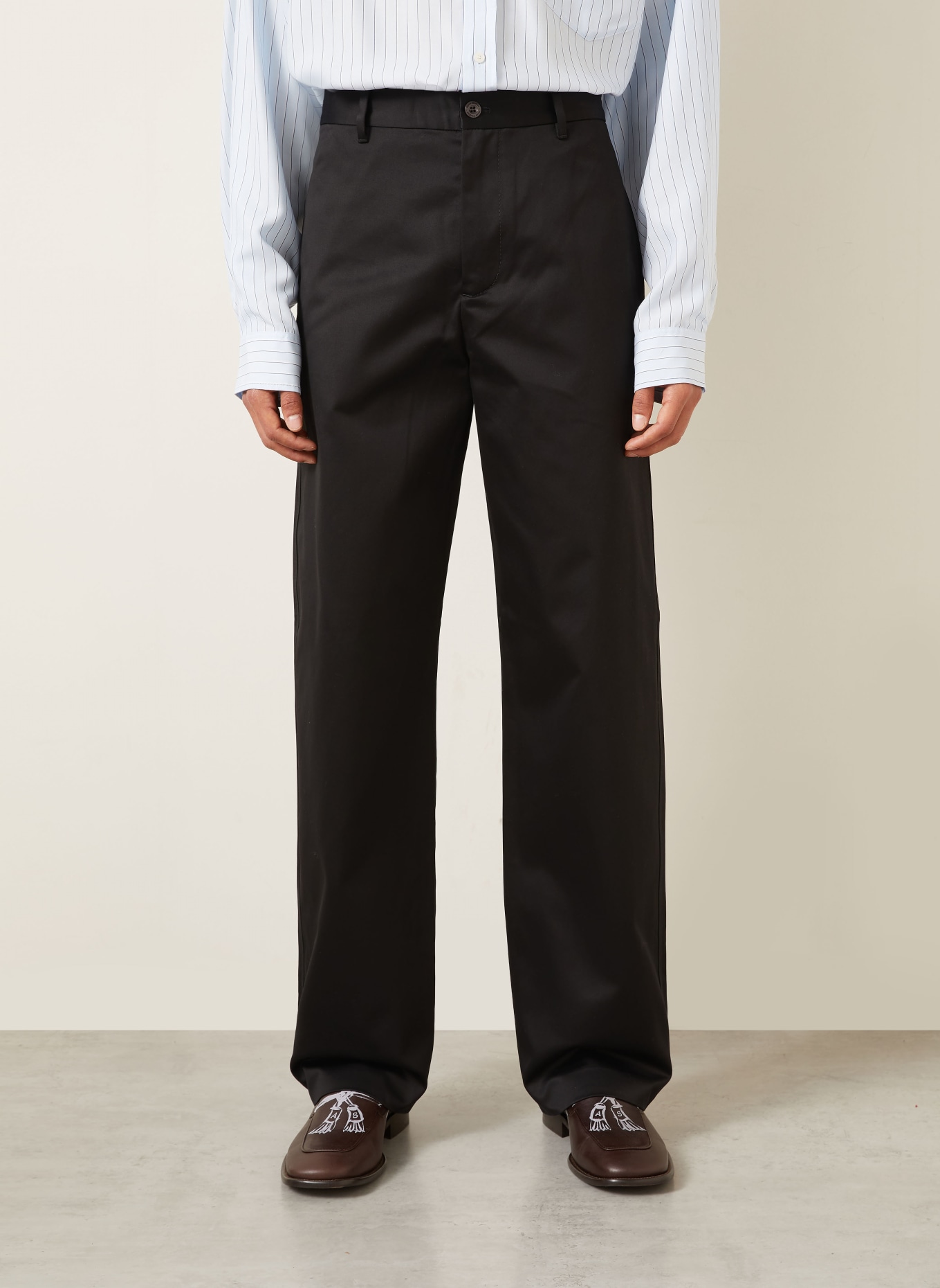 Acne Studios Broek met normale pasvorm: ZWART