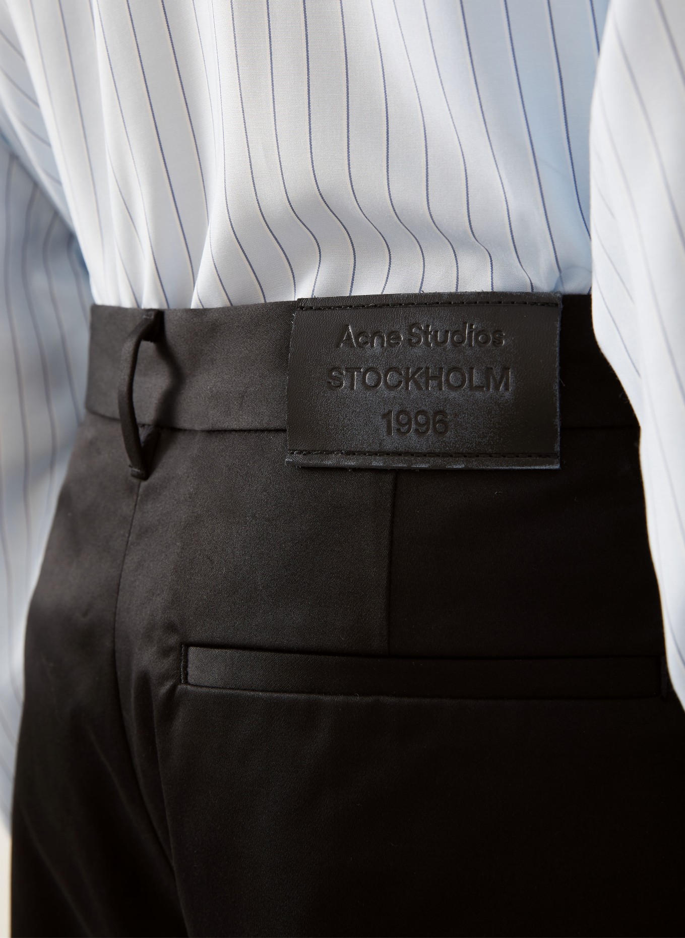 Acne Studios Broek met normale pasvorm: ZWART