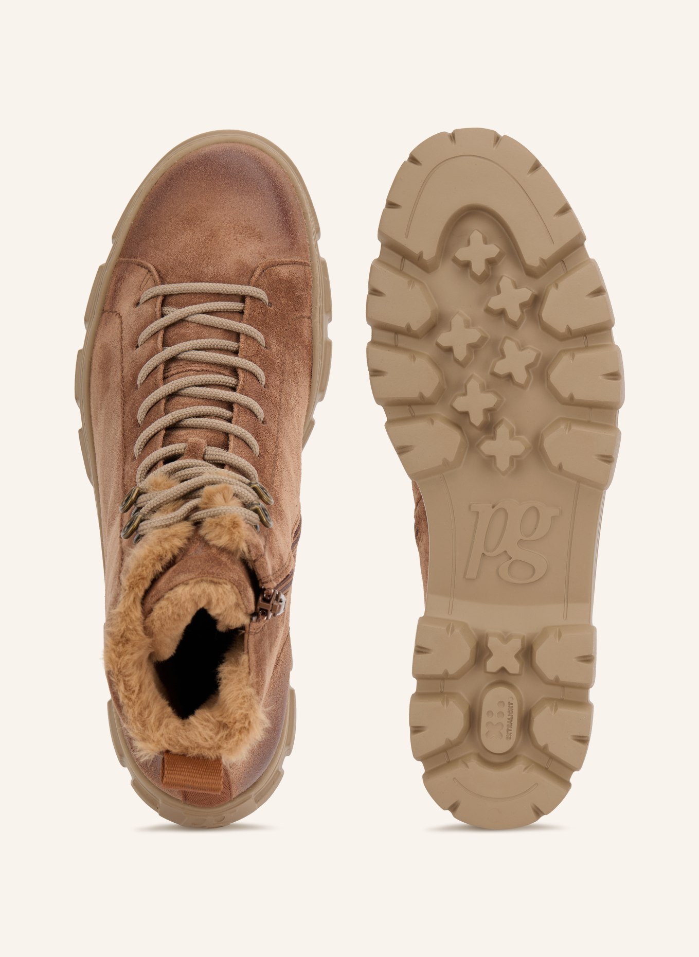paul green Schnürboots: BRAUN