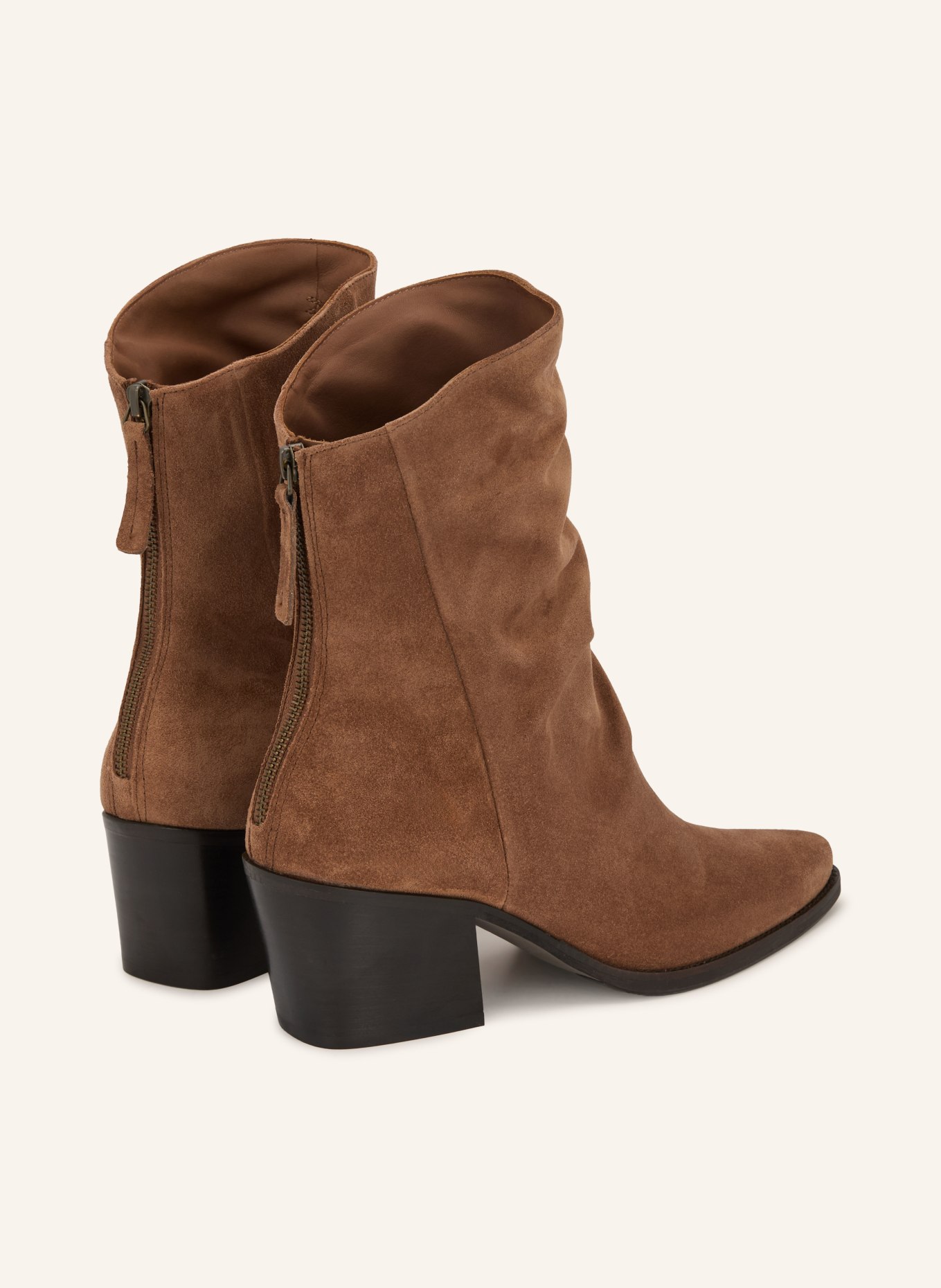 paul green Ankle boots: COGNAC