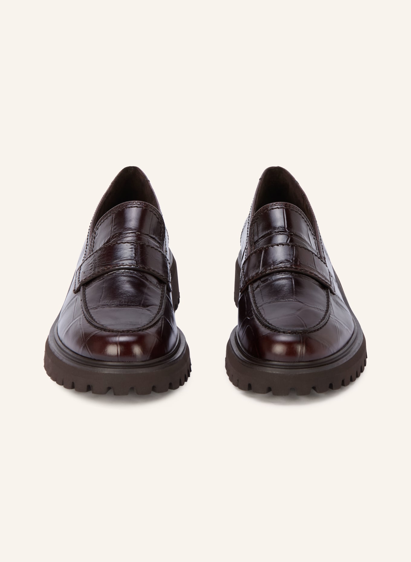paul green Loafers BIG CROCO: MARRON FONCÉ