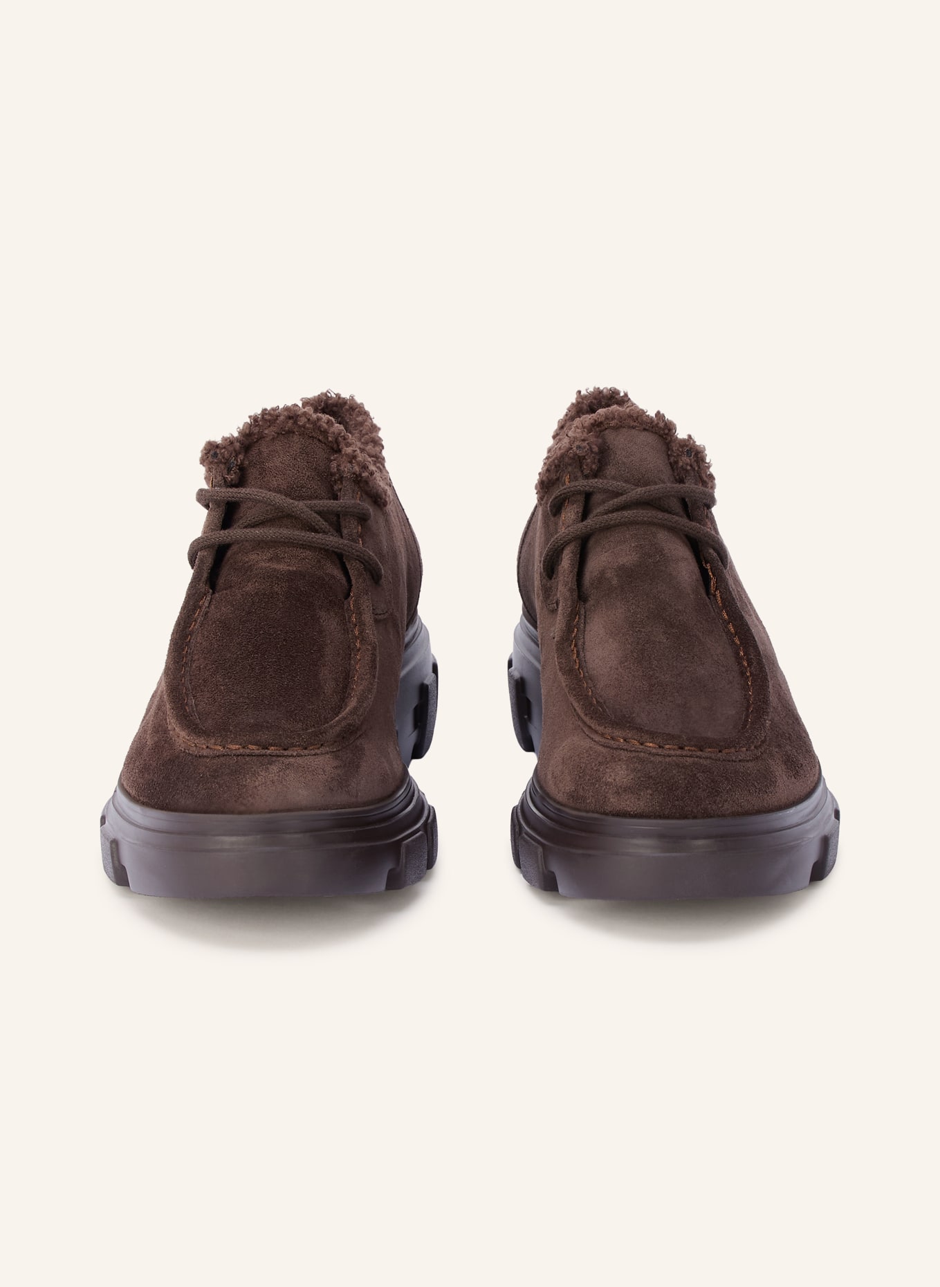 paul green Lace-up shoes: DARK BROWN