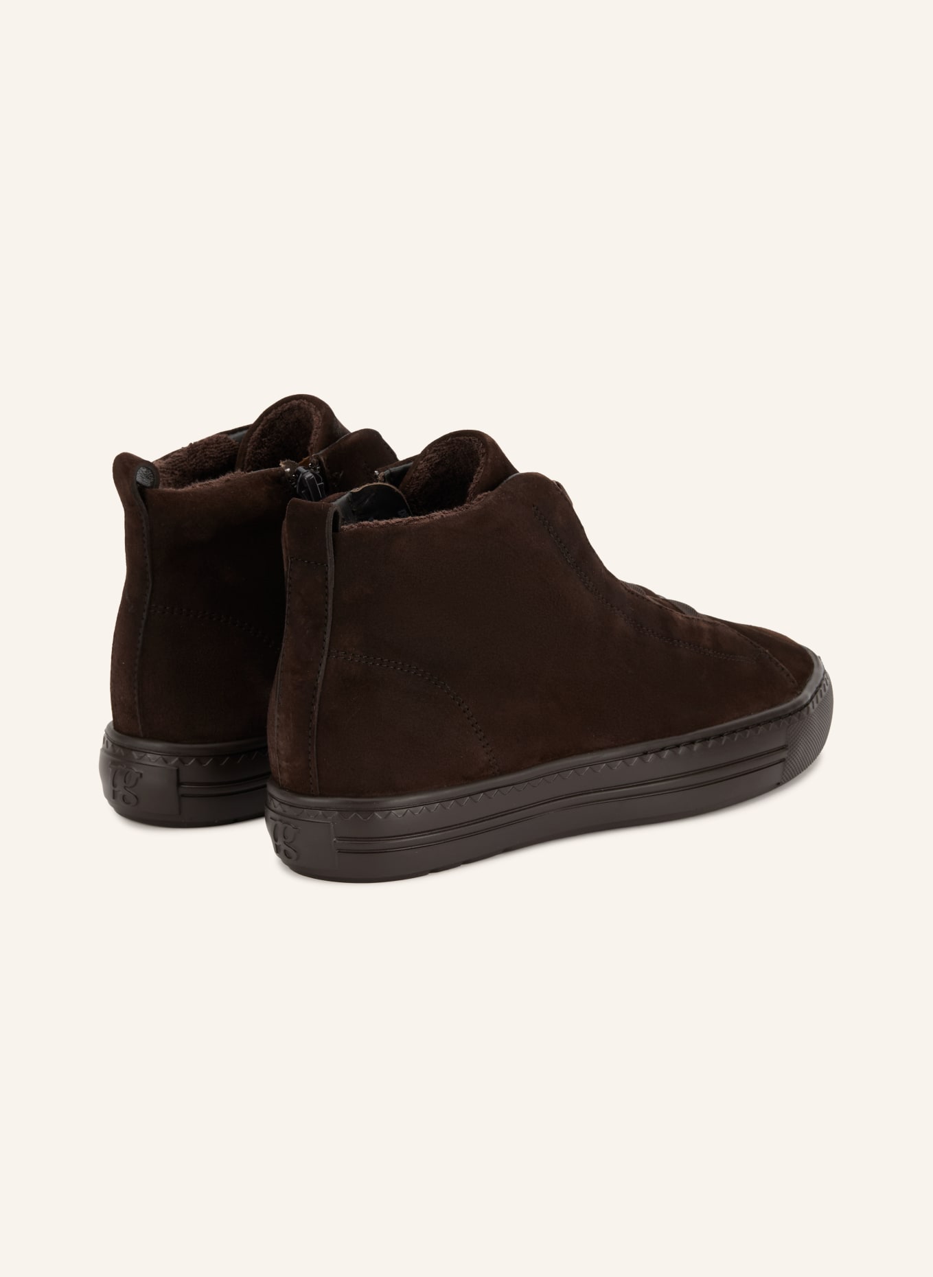paul green High-top sneakers: DARK BROWN
