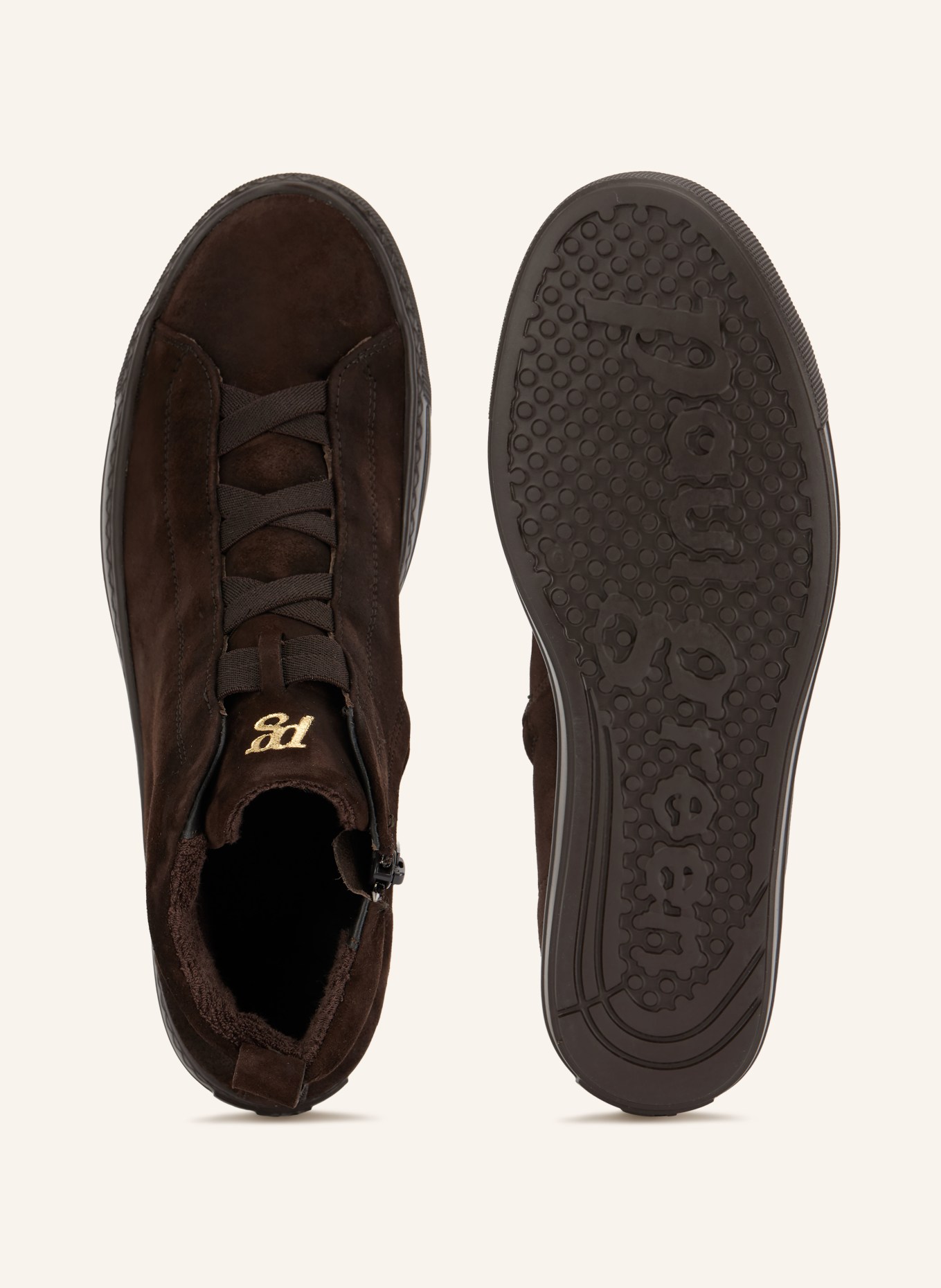 paul green High-top sneakers: DARK BROWN