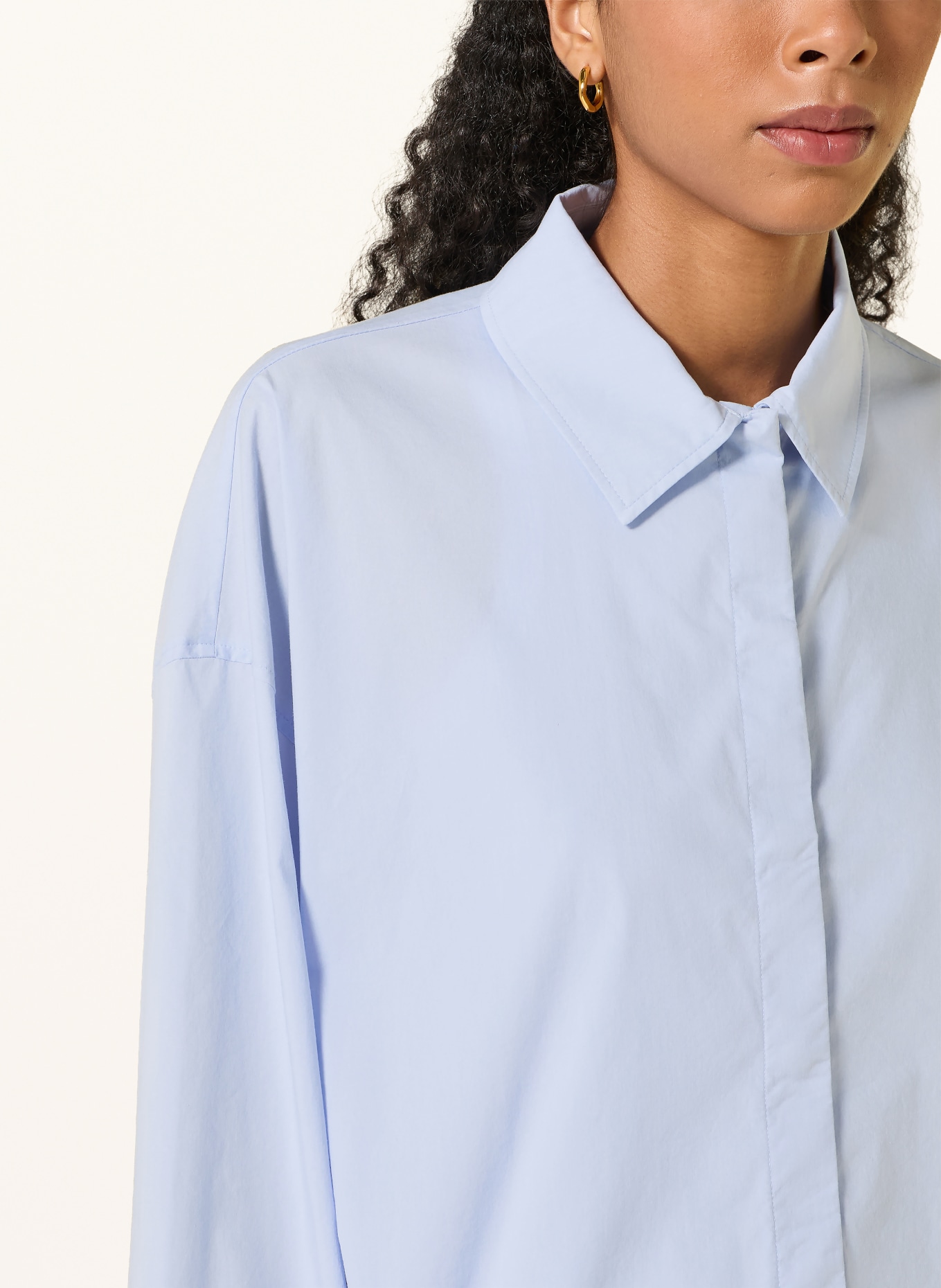 DRYKORN Hemdbluse FIONEL: HELLBLAU