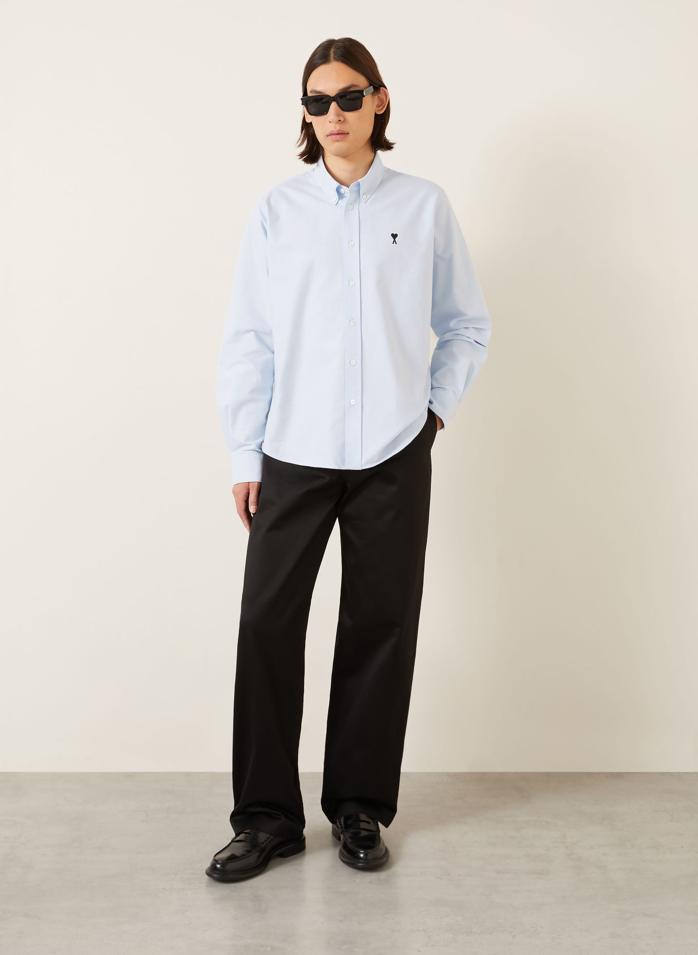 AMI PARIS Oxfordhemd Comfort Fit: HELLBLAU