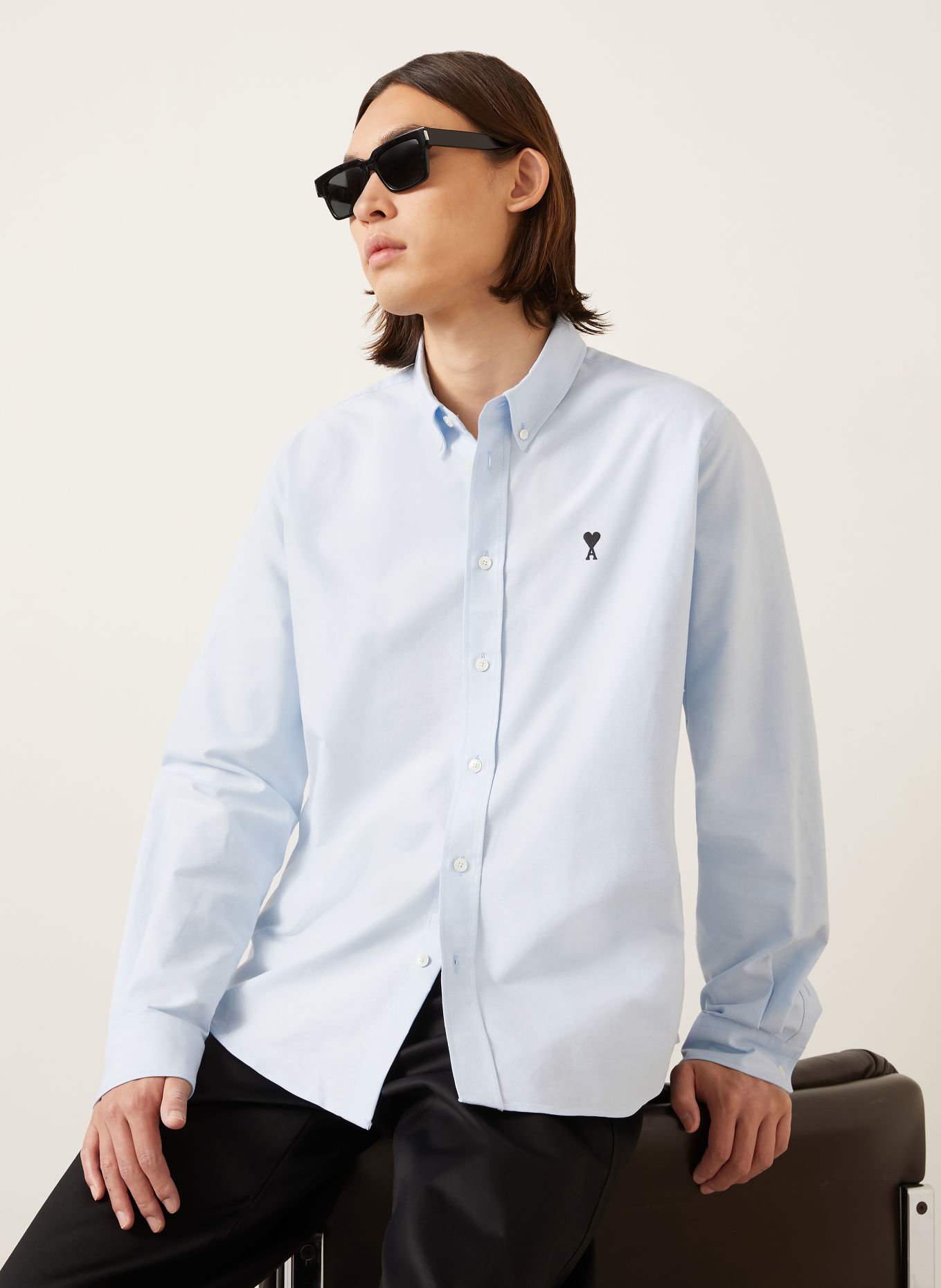 AMI PARIS Oxfordhemd Comfort Fit: HELLBLAU