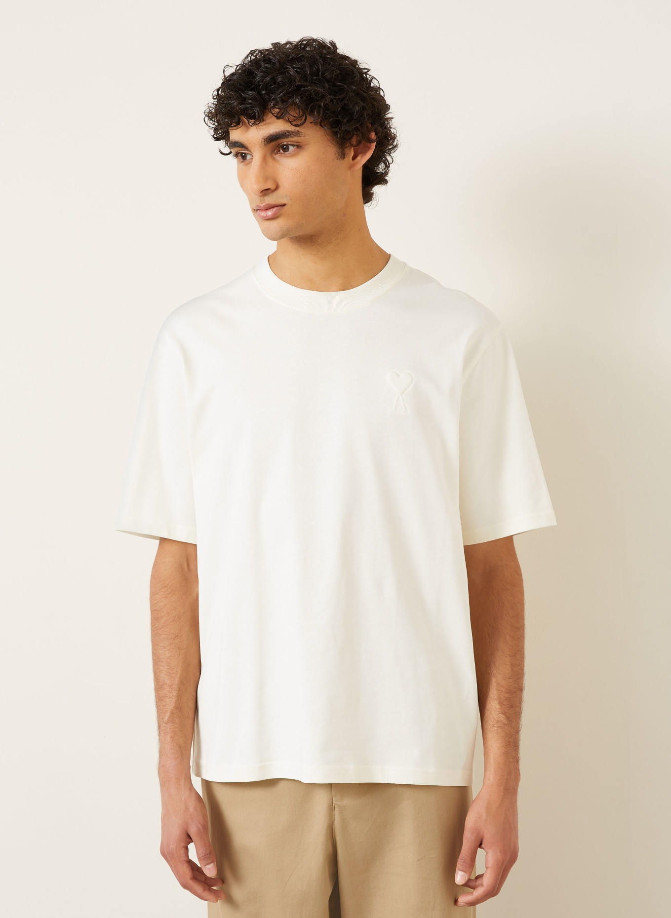 AMI PARIS T-shirt: ECRU