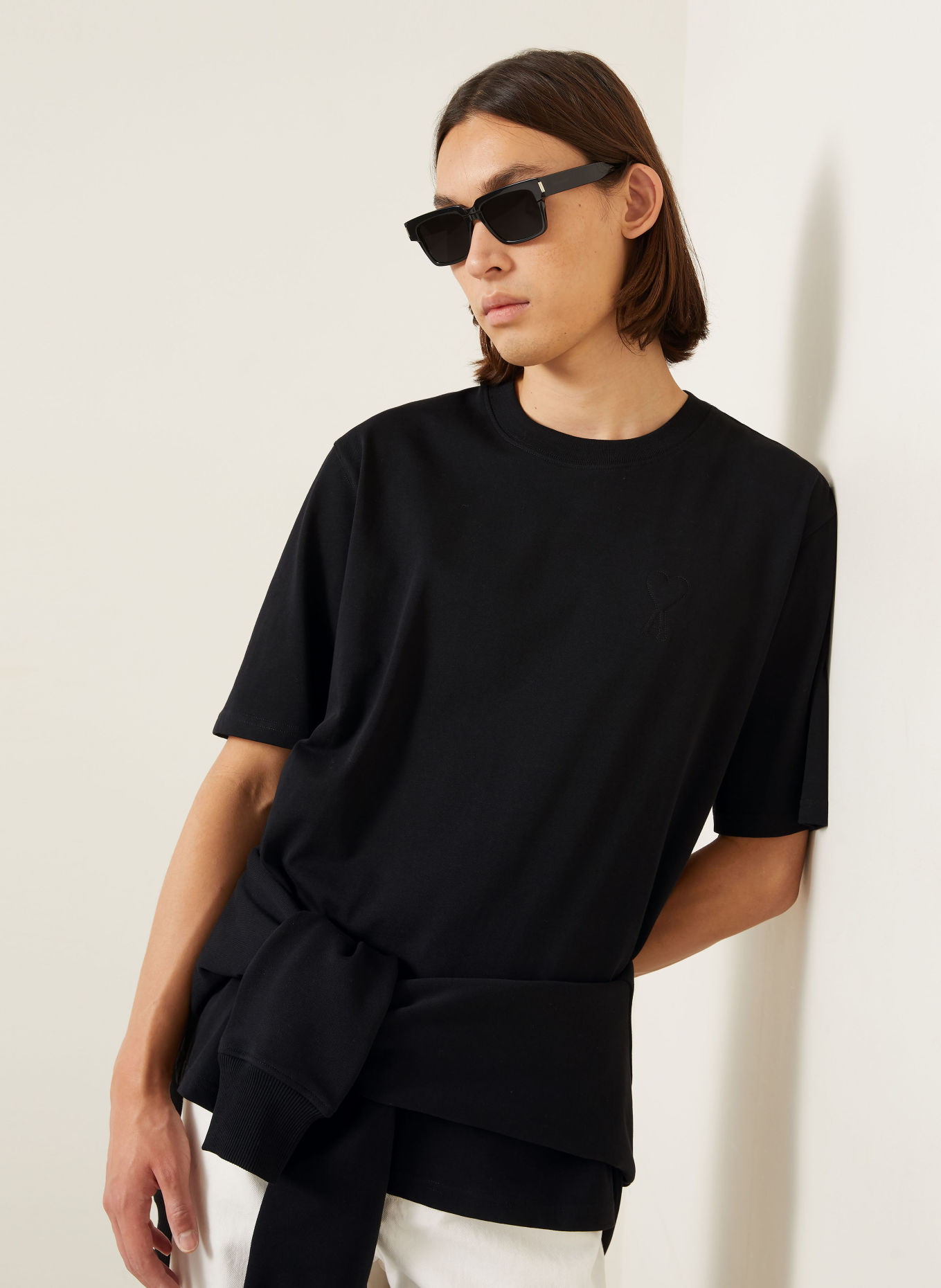 AMI PARIS T-shirt: BLACK