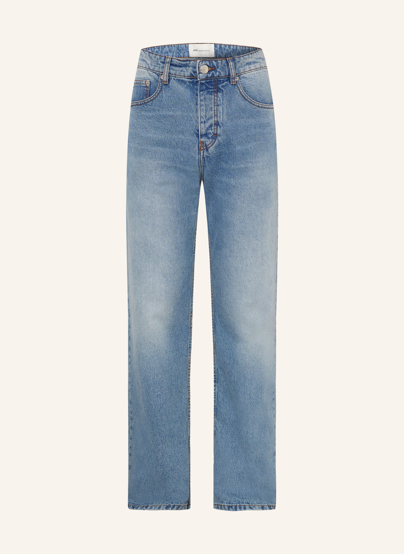AMI PARIS Jeans Regular Fit: 480 BLEU USED