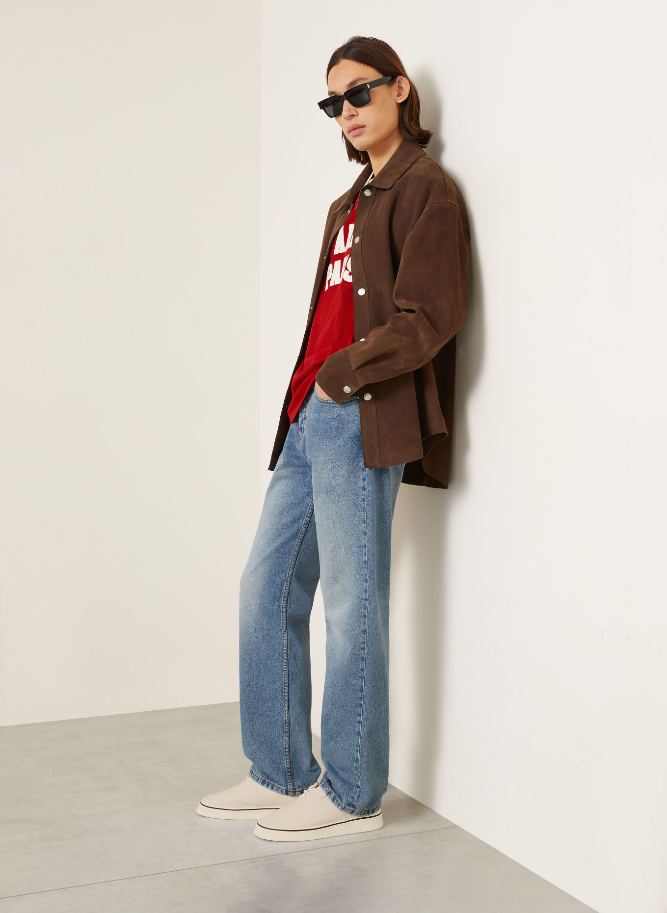 AMI PARIS Jeans Regular Fit: 480 BLEU USED