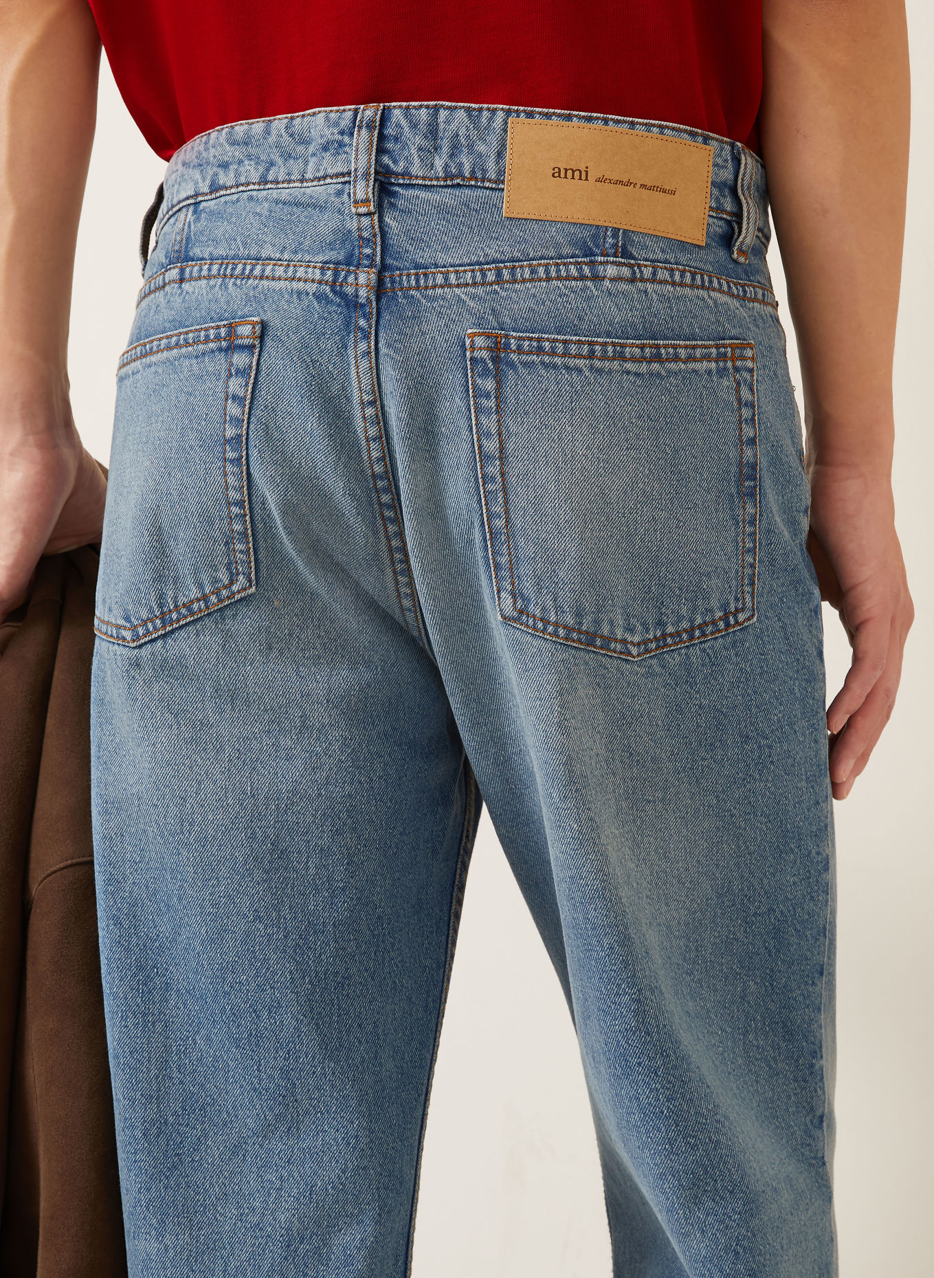 AMI PARIS Jeans Regular Fit: 480 BLEU USED