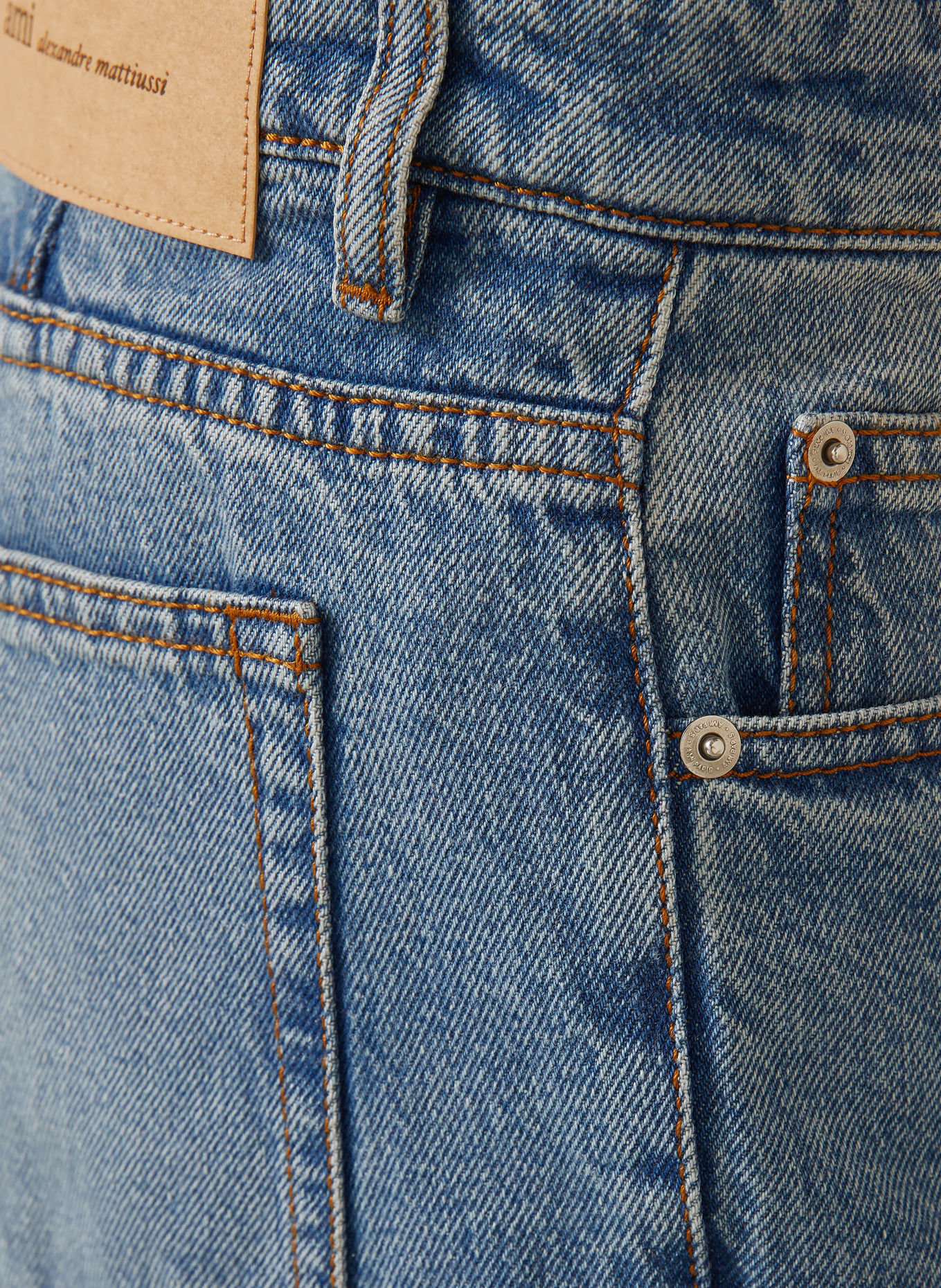 AMI PARIS Jeans Regular Fit: 480 BLEU USED