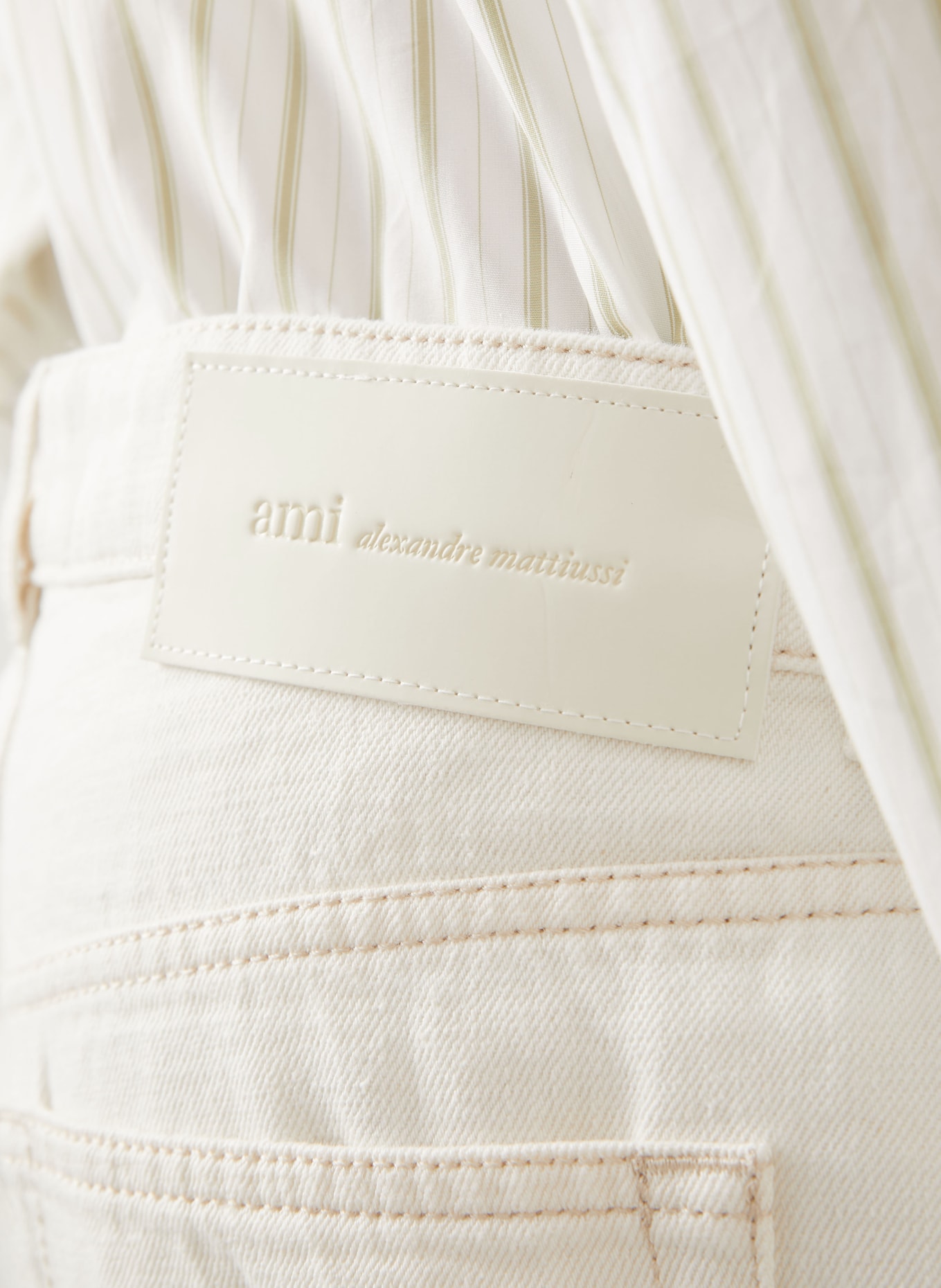 AMI PARIS Jeans: 136 BLANC CREME