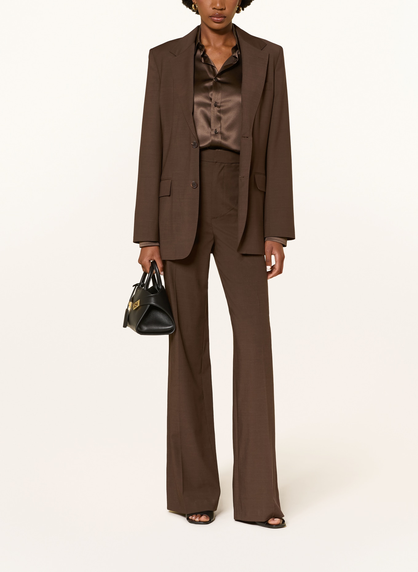 RALPH LAUREN Collection Marlene-byxor DEAN: MÖRKBRUN