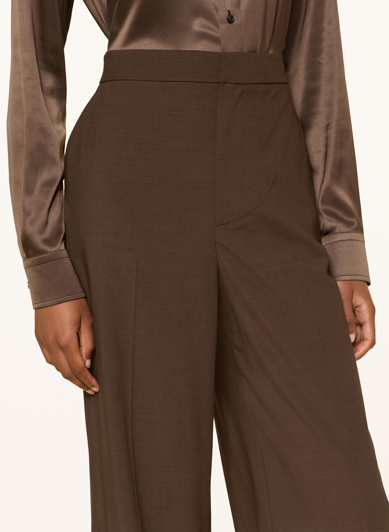 RALPH LAUREN Collection Marlene-byxor DEAN: MÖRKBRUN